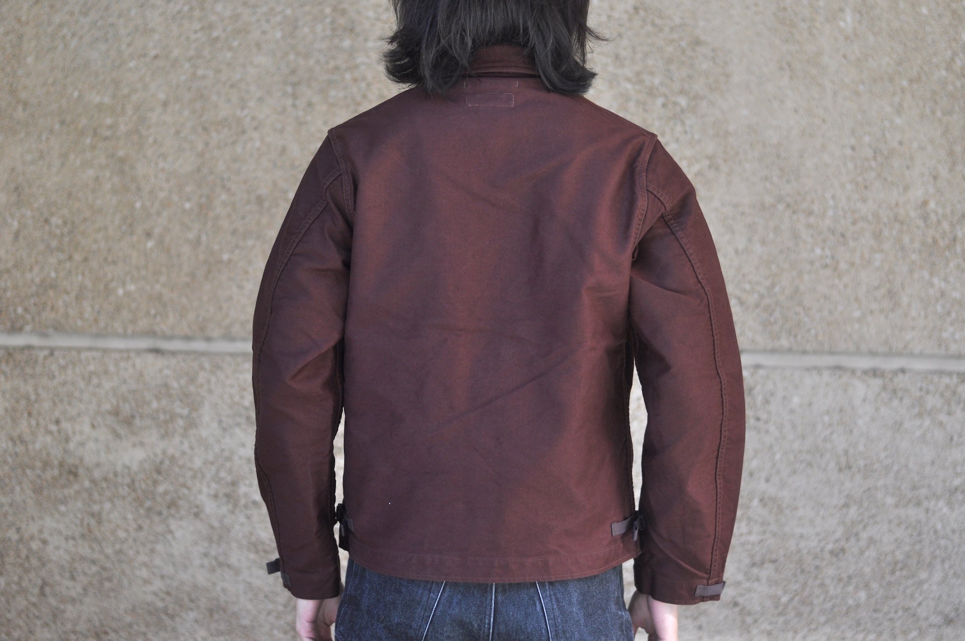 Freewheelers "Deck Worker" Jacket (Dark Red Brown)