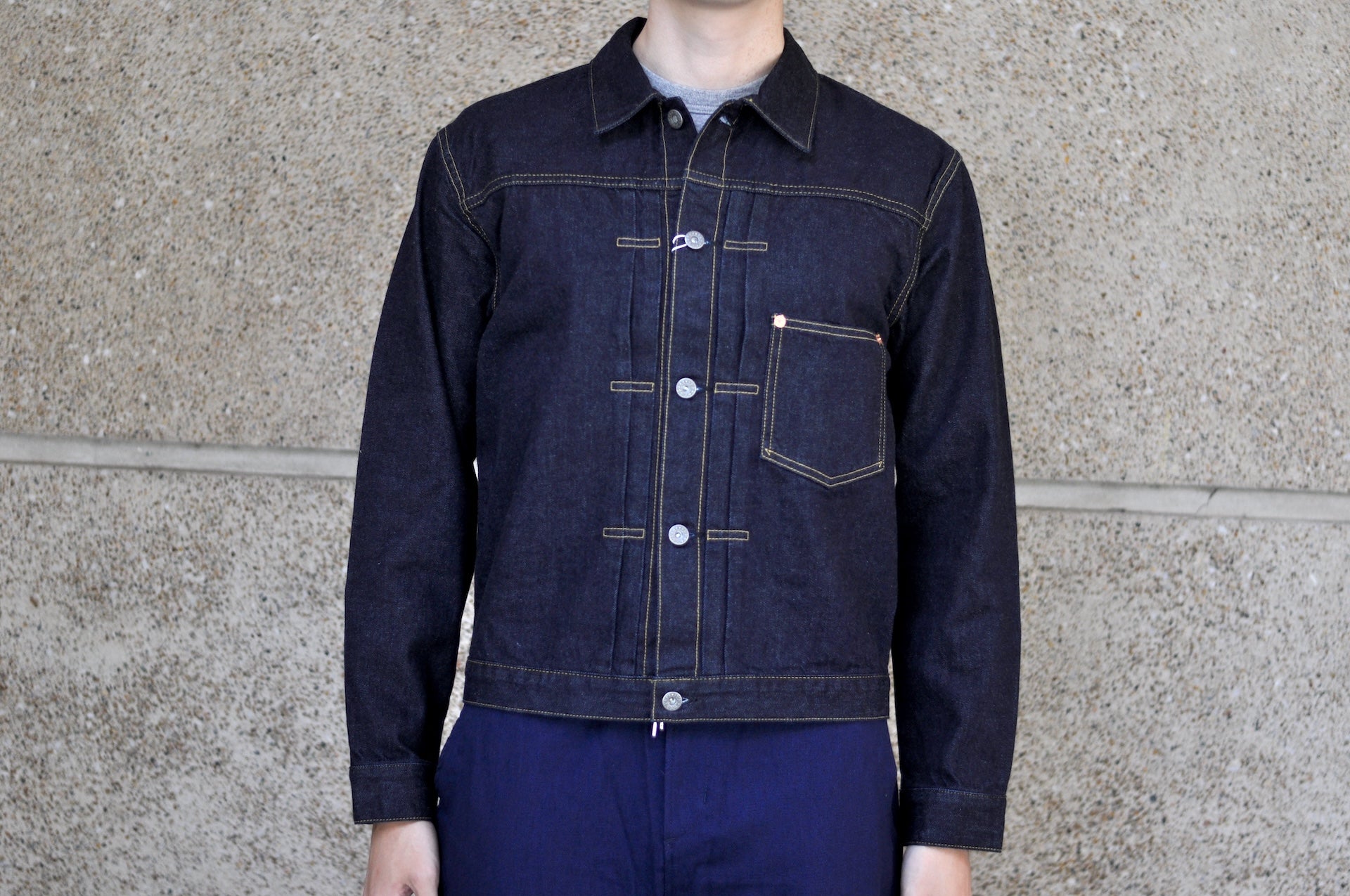 The Flat Head 12oz 40s WWII Denim Jacket (Indigo)