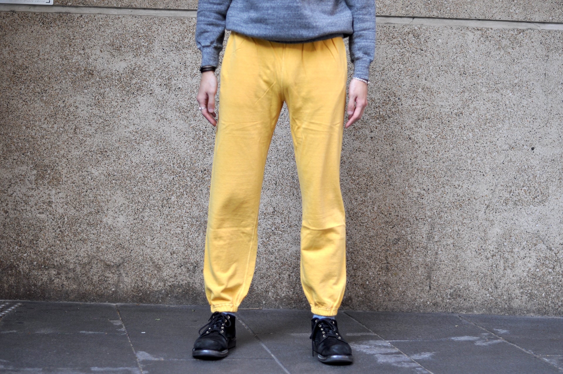 Dubble Works 9oz 'Pigment Dyed' Tubular Sweatpants (Gold)