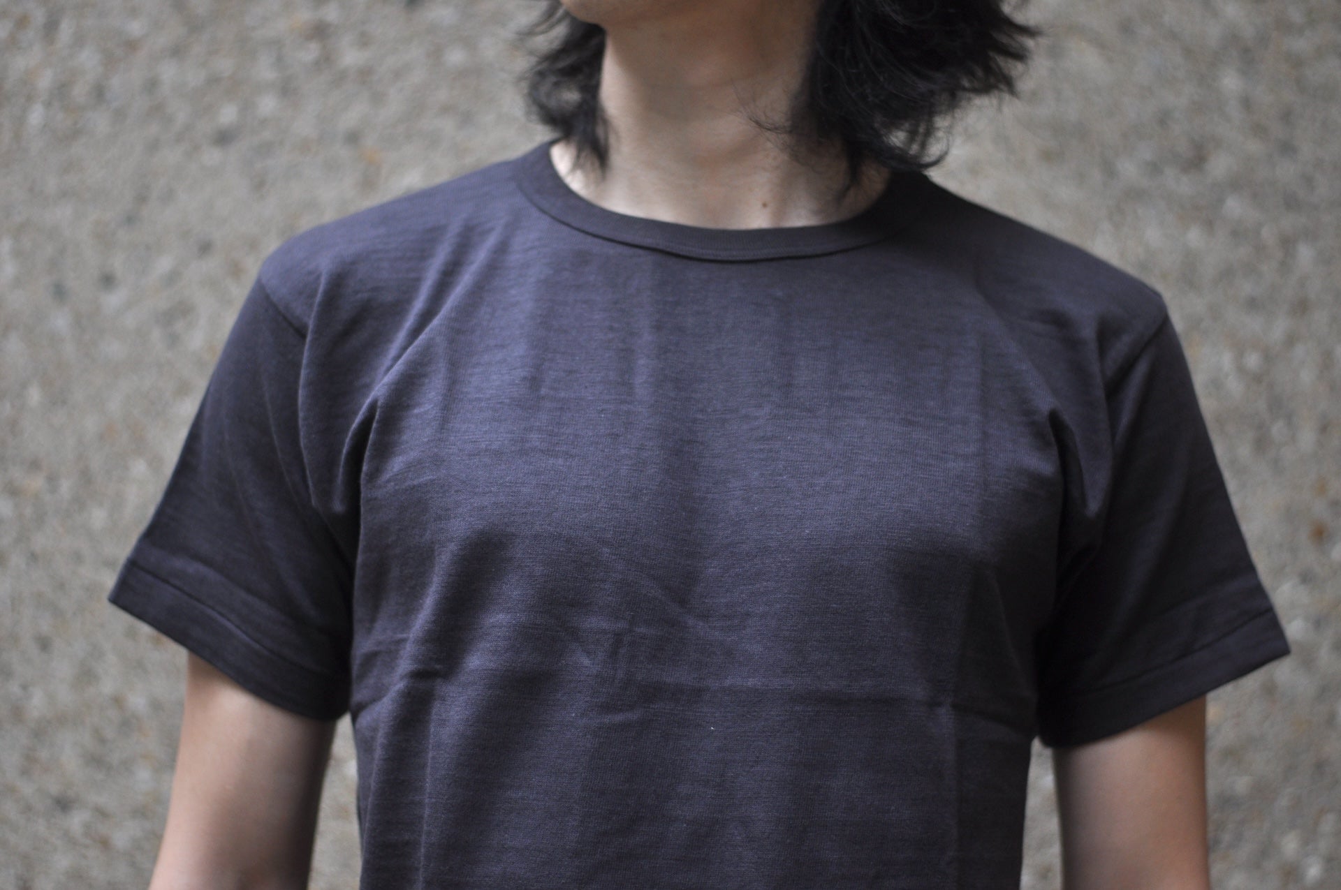 John Gluckow X Warehouse Co. 6oz Loopwheeled Plain Tee (Black)