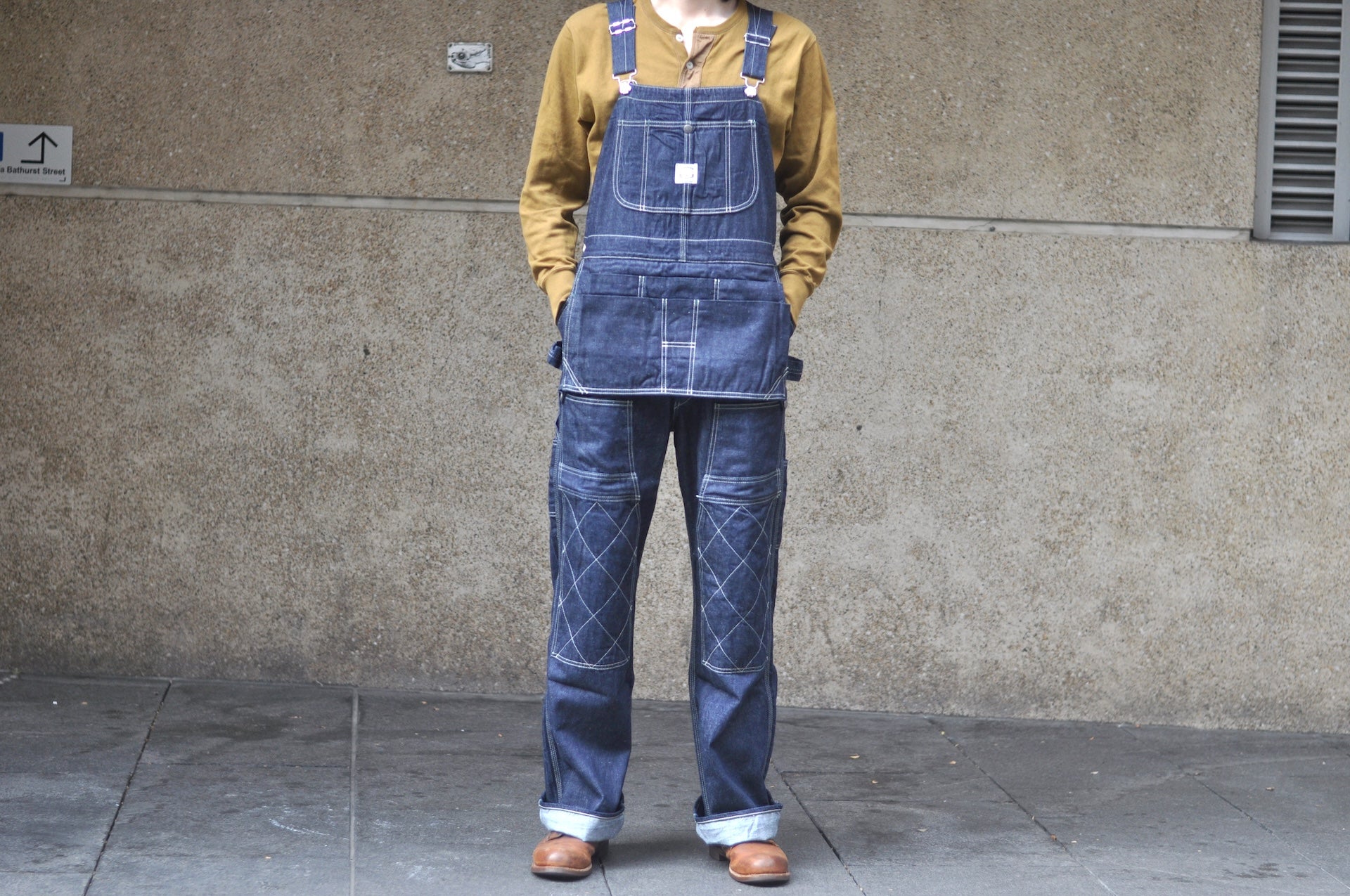 Samurai 10oz Indigo Dyed “Nippon Cotton” 1940s Style Denim Overalls