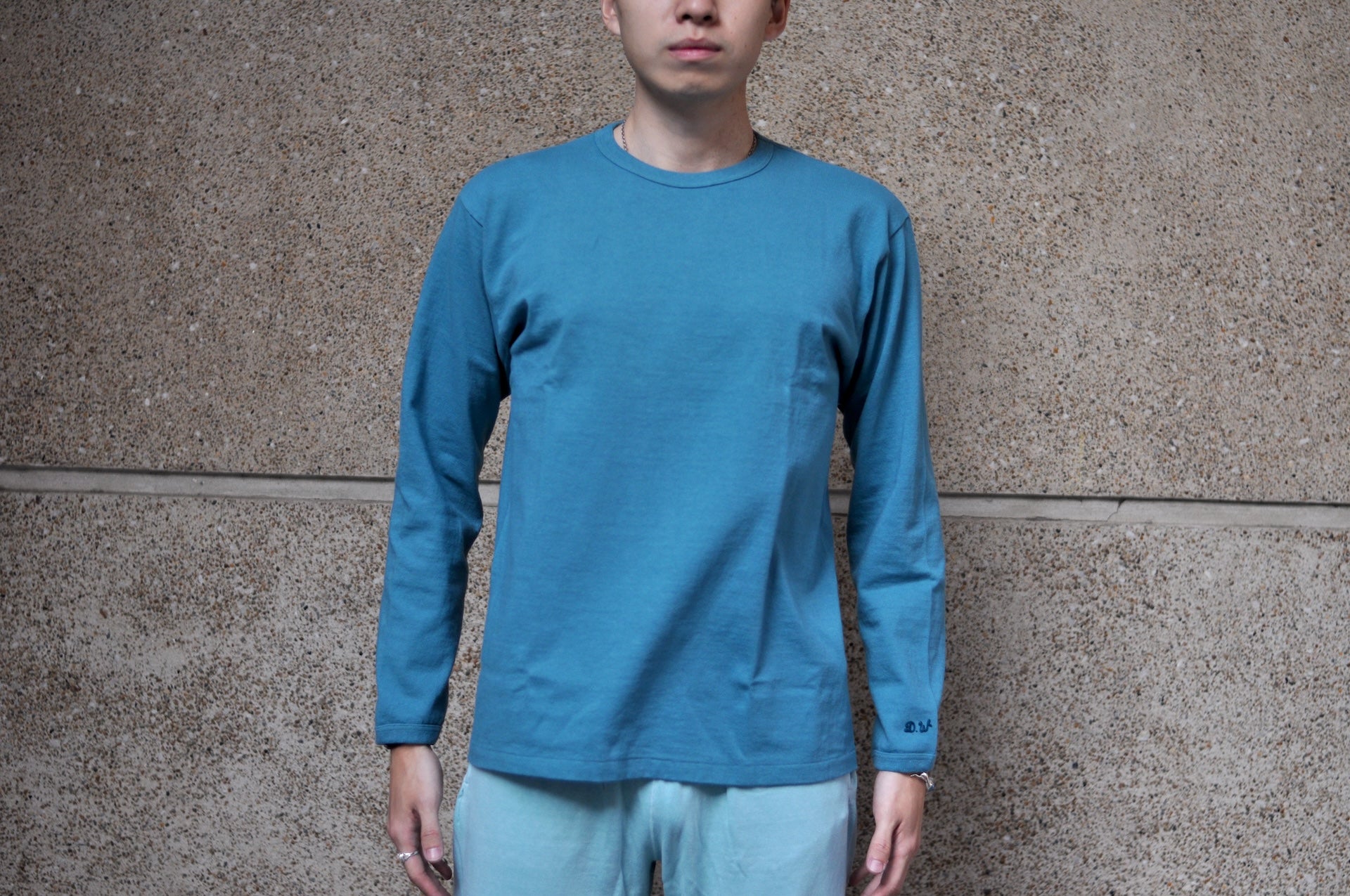 Dubble Works 9oz "Ultra-Heavy" Loopwheeled L/S Tee (Turquoise)