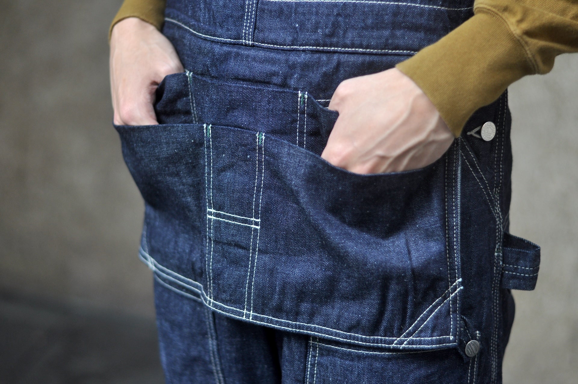 Samurai 10oz Indigo Dyed “Nippon Cotton” 1940s Style Denim Overalls