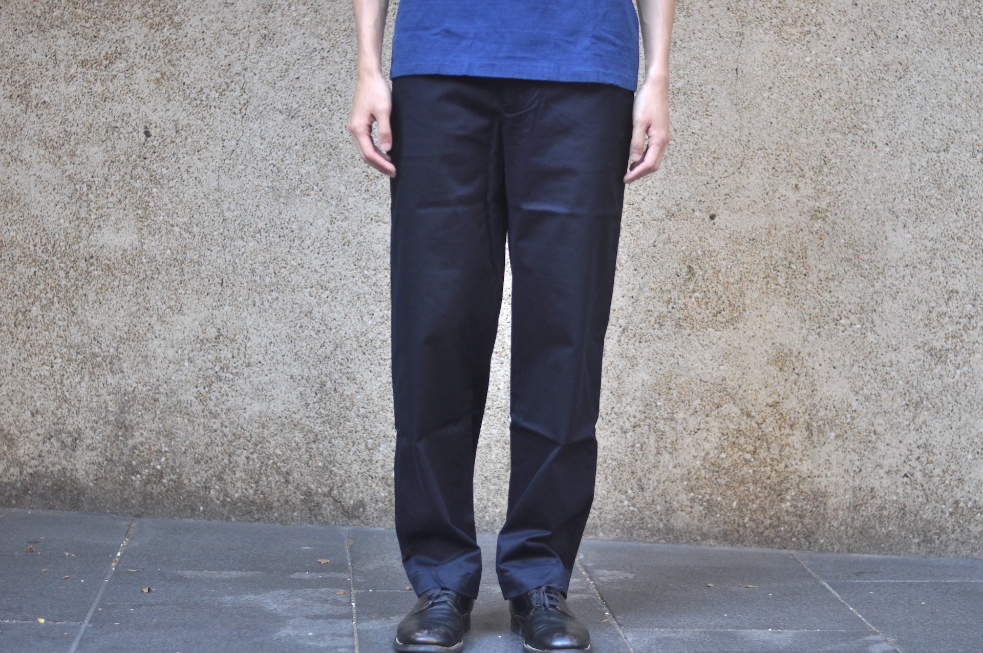 MOMOTARO JEANS 11oz High-Density West Point Trousers (Dark Navy)