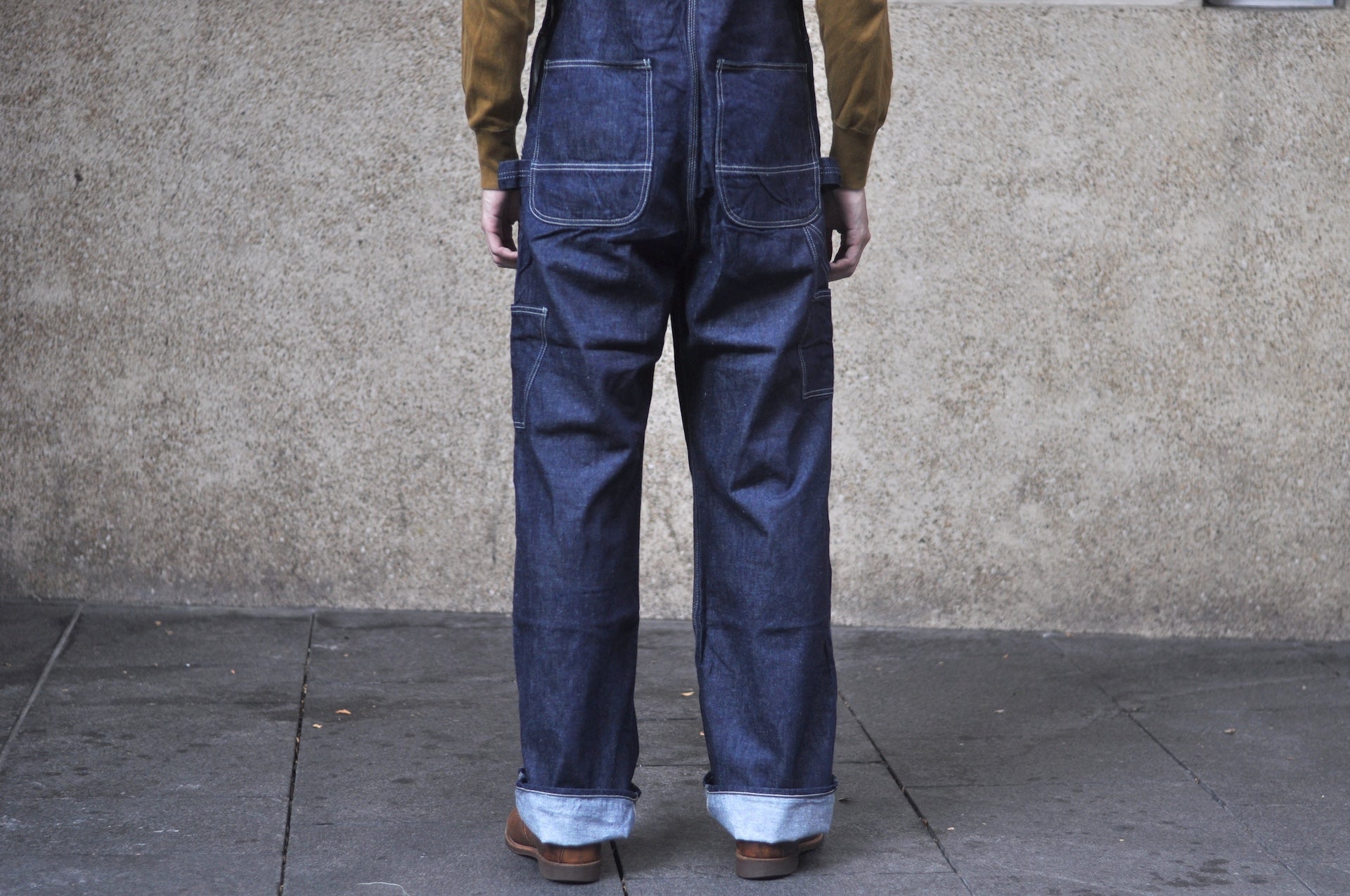 Samurai 10oz Indigo Dyed “Nippon Cotton” 1940s Style Denim Overalls