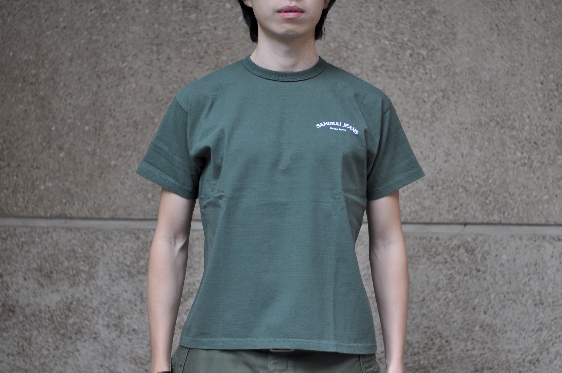 Samurai 8.5oz "Bonsai" Loopwheeled Tee (Olive)