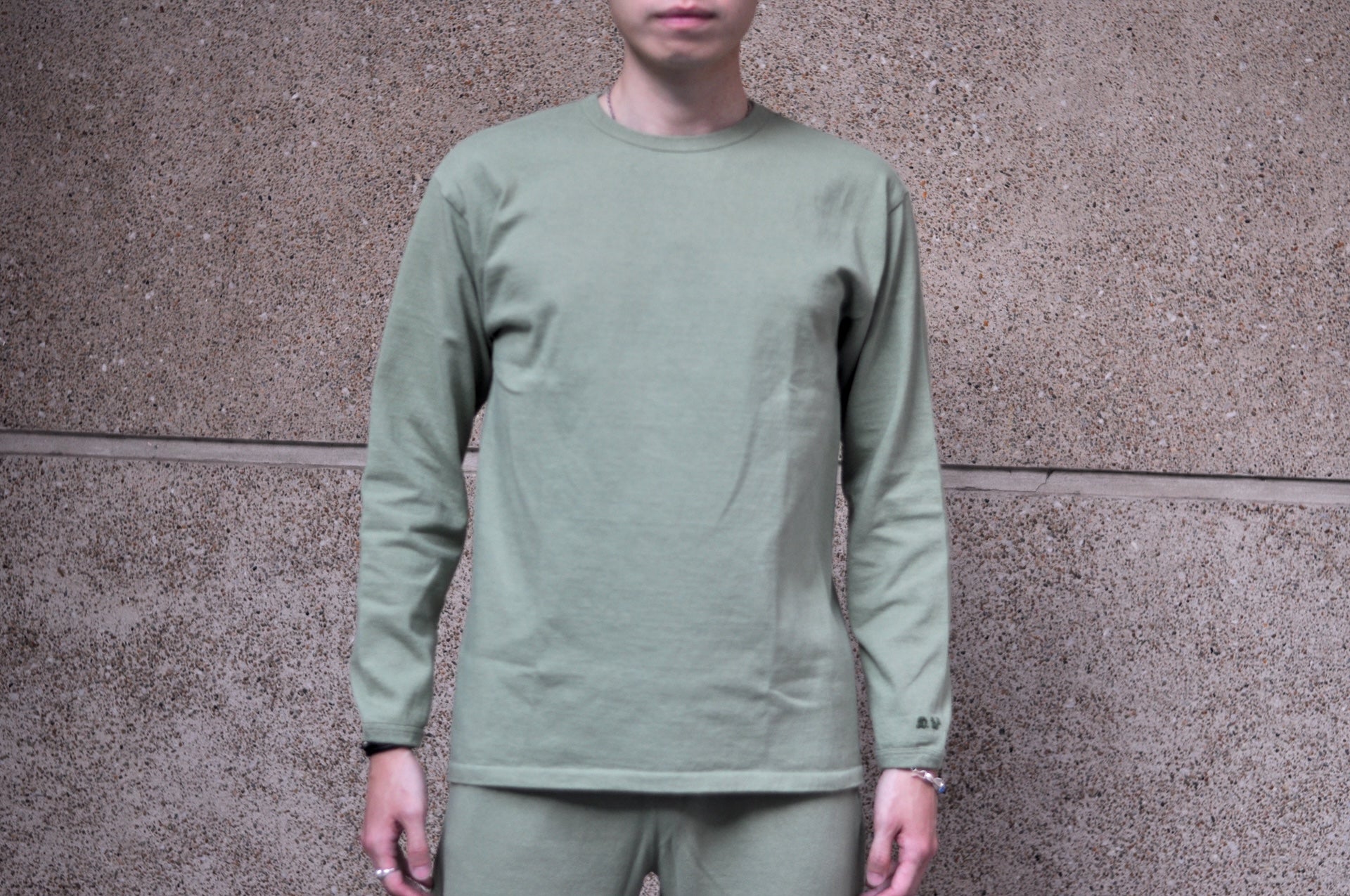 Dubble Works 9oz "Ultra-Heavy" Loopwheeled L/S Tee (Tea Green)