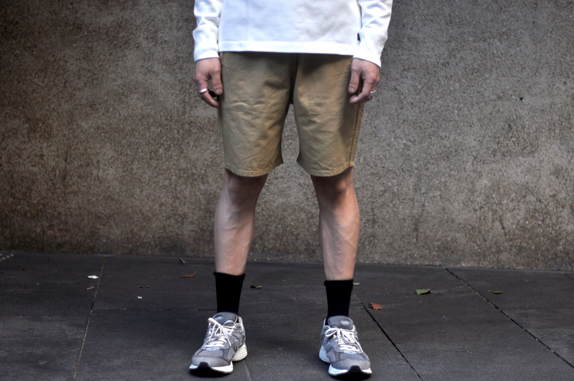 Iron Heart Lightweight “Summertime” Cotton Twill Easy Shorts (Khaki)