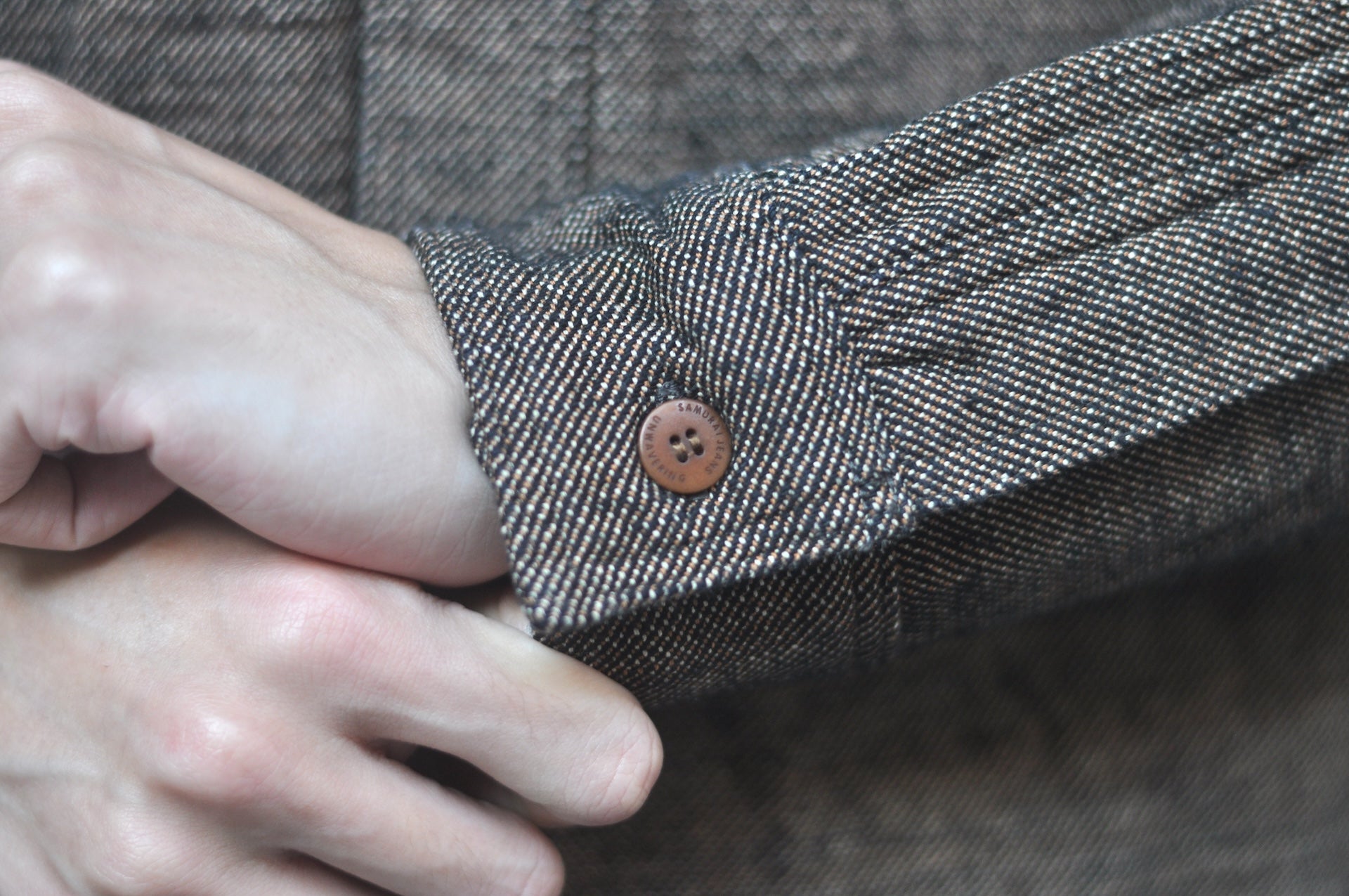 Samurai Heavyweight “Oversea Edition” Elemental Flannel Workshirt (Sumi Black)
