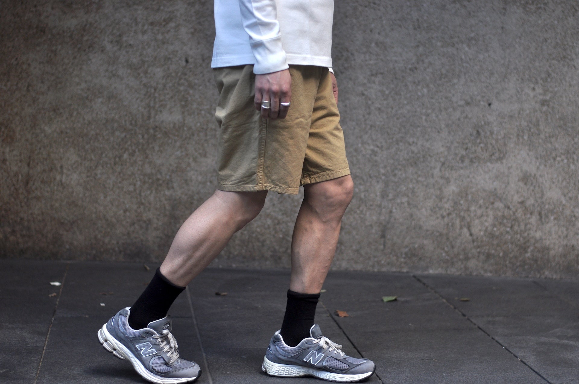 Iron Heart Lightweight “Summertime” Cotton Twill Easy Shorts (Khaki)