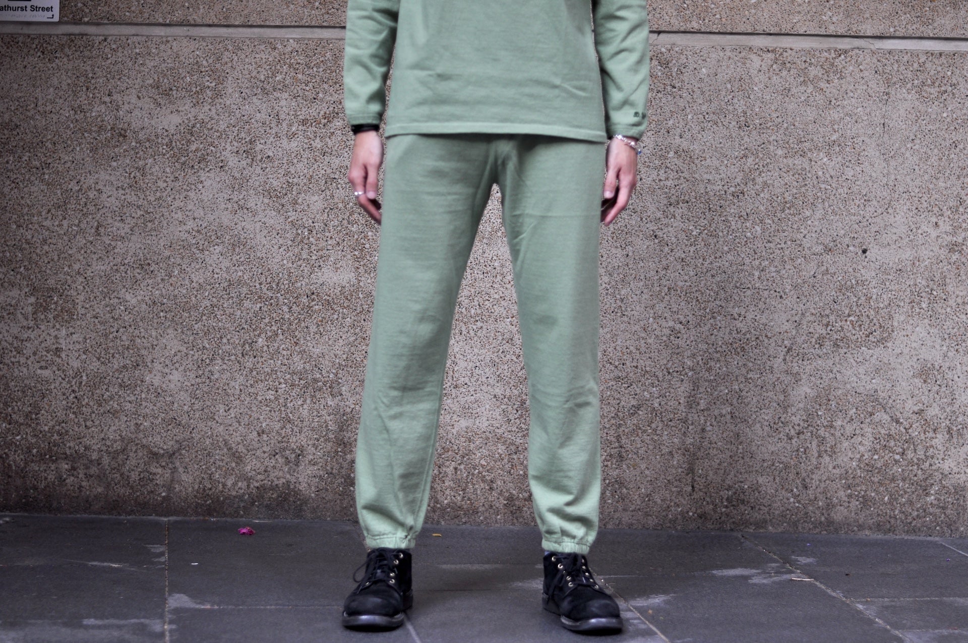 Dubble Works 9oz 'All-Season' Tubular Sweatpants (Tea Green)