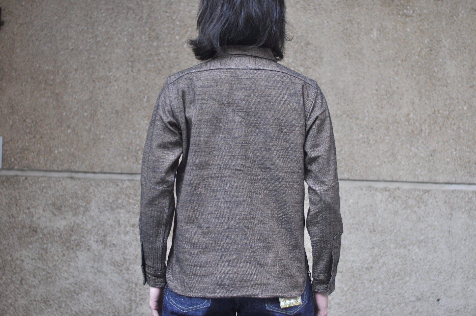 Samurai Heavyweight “Oversea Edition” Elemental Flannel Workshirt (Sumi Black)