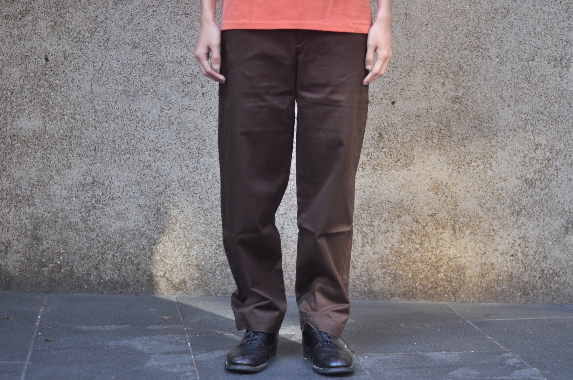 MOMOTARO JEANS 11oz High-Density West Point Trousers (Chocolate Brown)