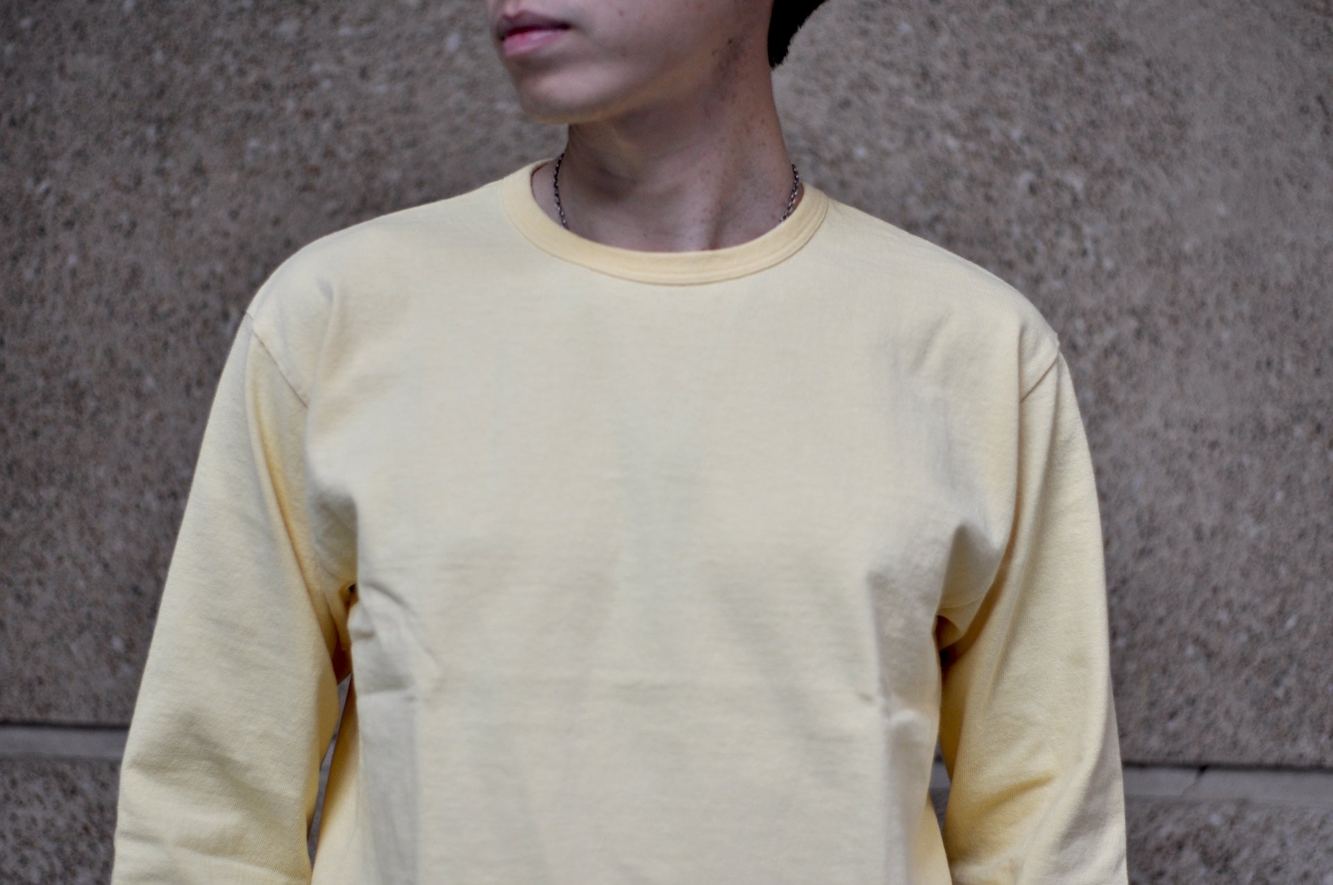 Dubble Works 9oz "Ultra-Heavy" Loopwheeled L/S Tee (Pale Yellow)