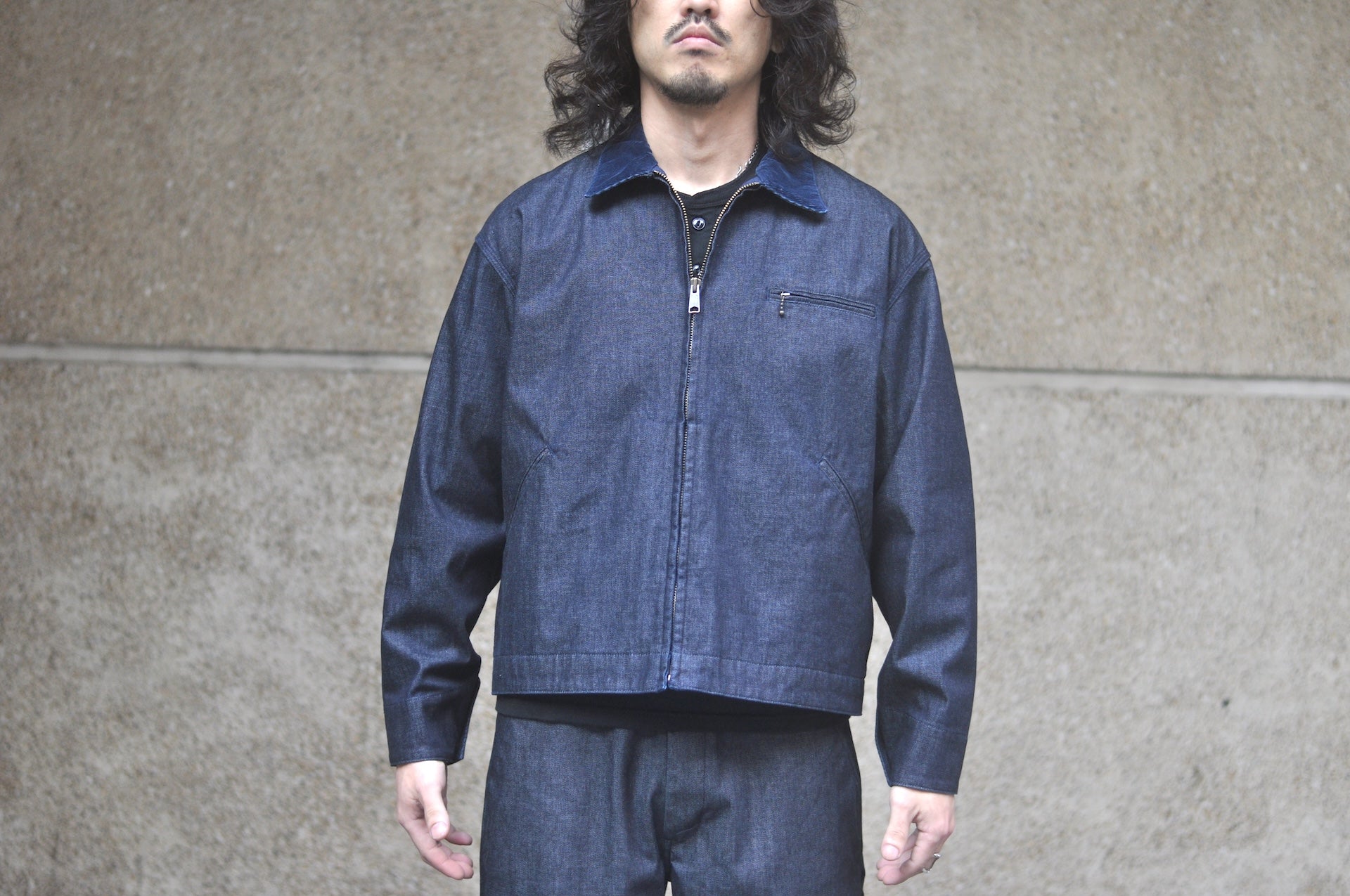 Sugar & Co. “Rain-Guard” Denim Utility Jacket (Indigo)
