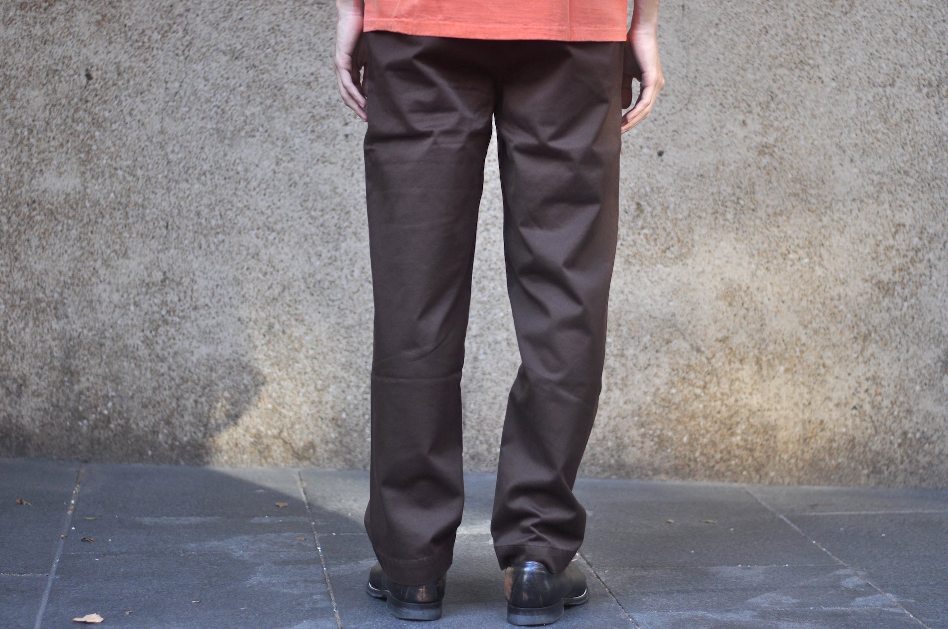 MOMOTARO JEANS 11oz High-Density West Point Trousers (Chocolate Brown)