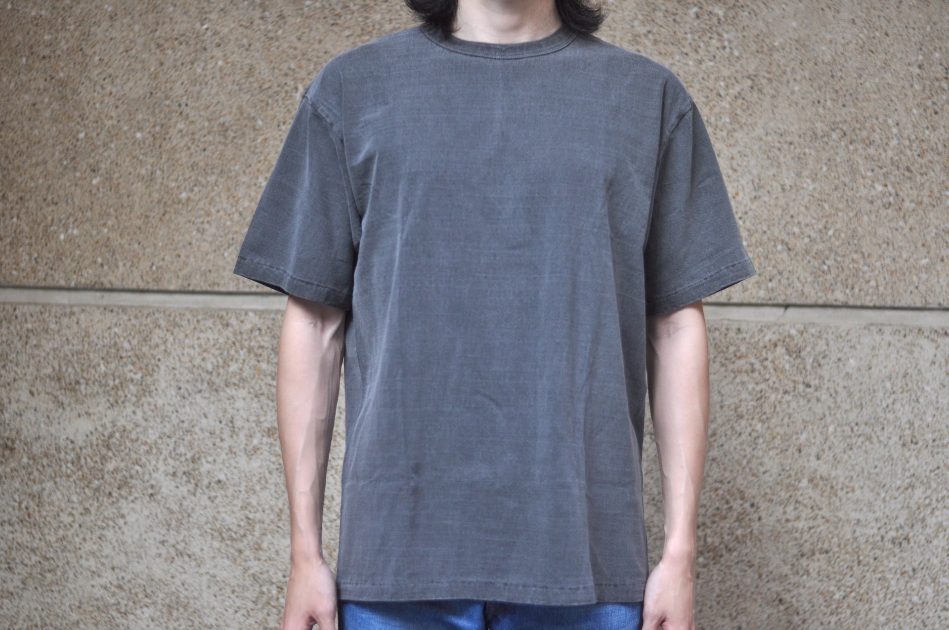 Dubble Works 7.7oz "Fallen Cotton" Loopwheeled Pigment-Dyed Tee (Black)