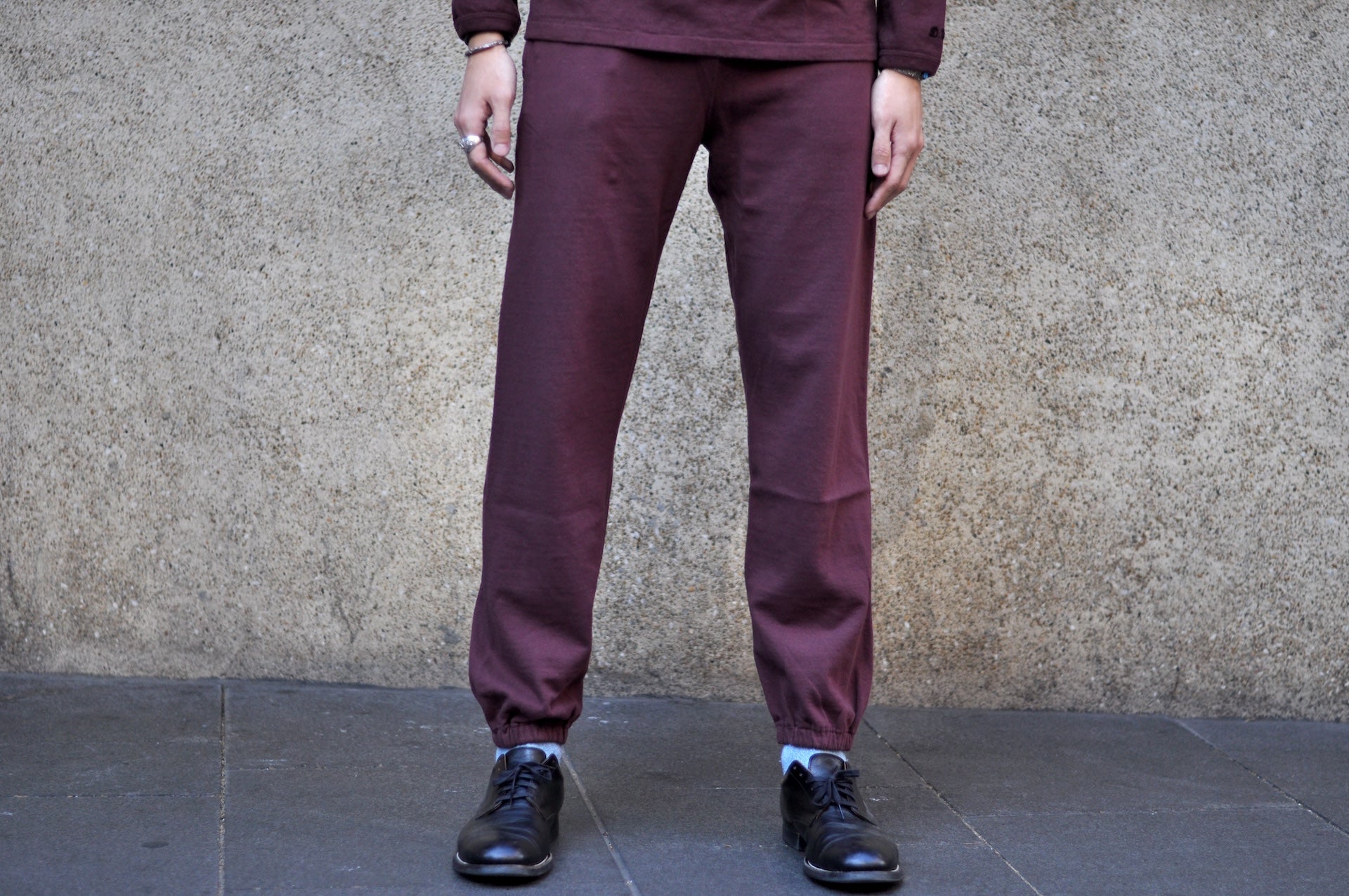 Dubble Works 9oz 'All-Season' Tubular Sweatpants (Bordeaux)