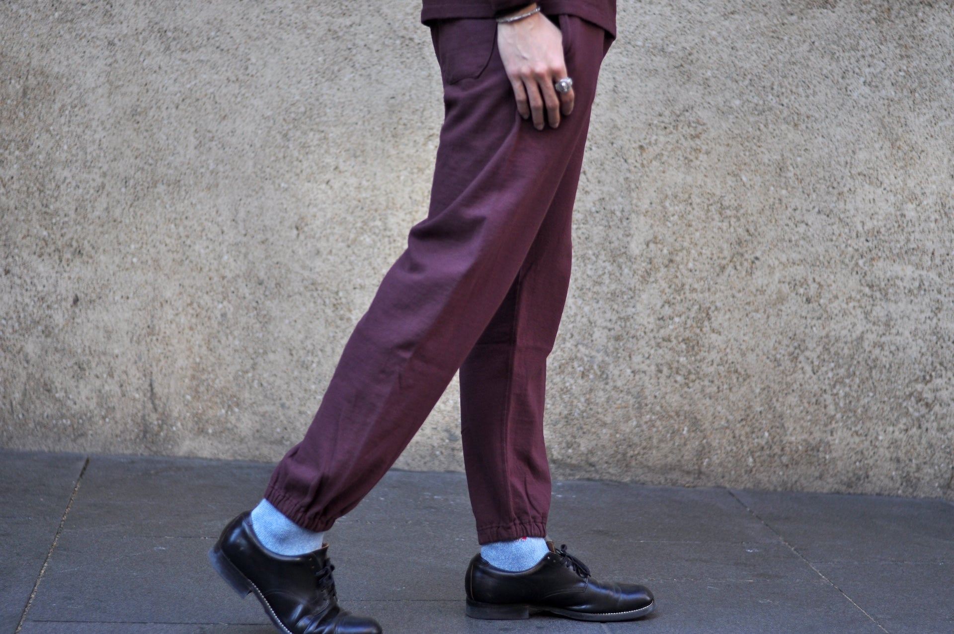 Dubble Works 9oz 'All-Season' Tubular Sweatpants (Bordeaux)