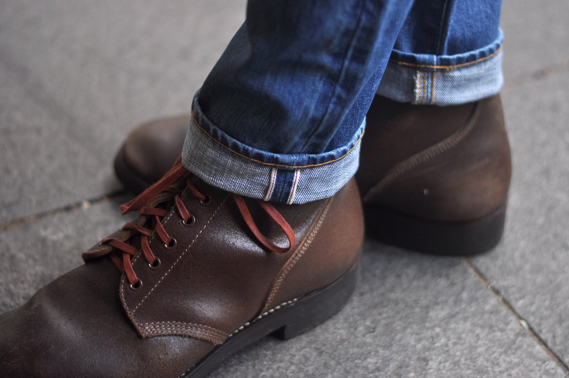 Japan Blue 14.8oz “Mid-Washed Circle” J201-M Denim (Slim Tapered fit)