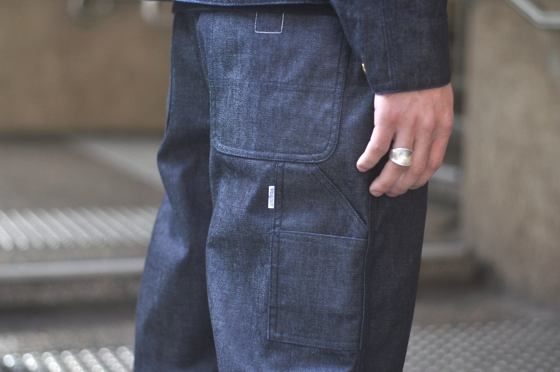 Sugar & Co. "Rain-Guard" Denim Utility Trousers (Indigo)