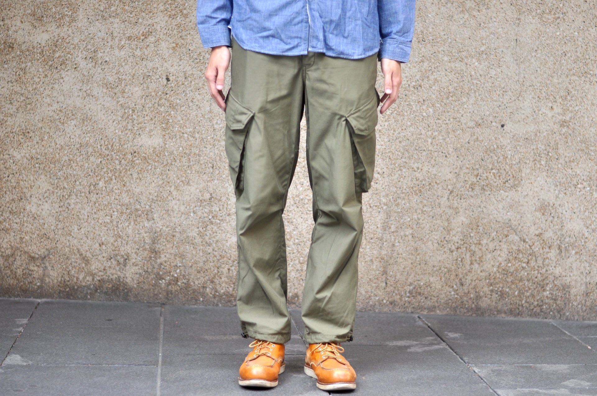 Freewheelers "BRIGADE" Military Back Satin Tactical Pants (Olive)