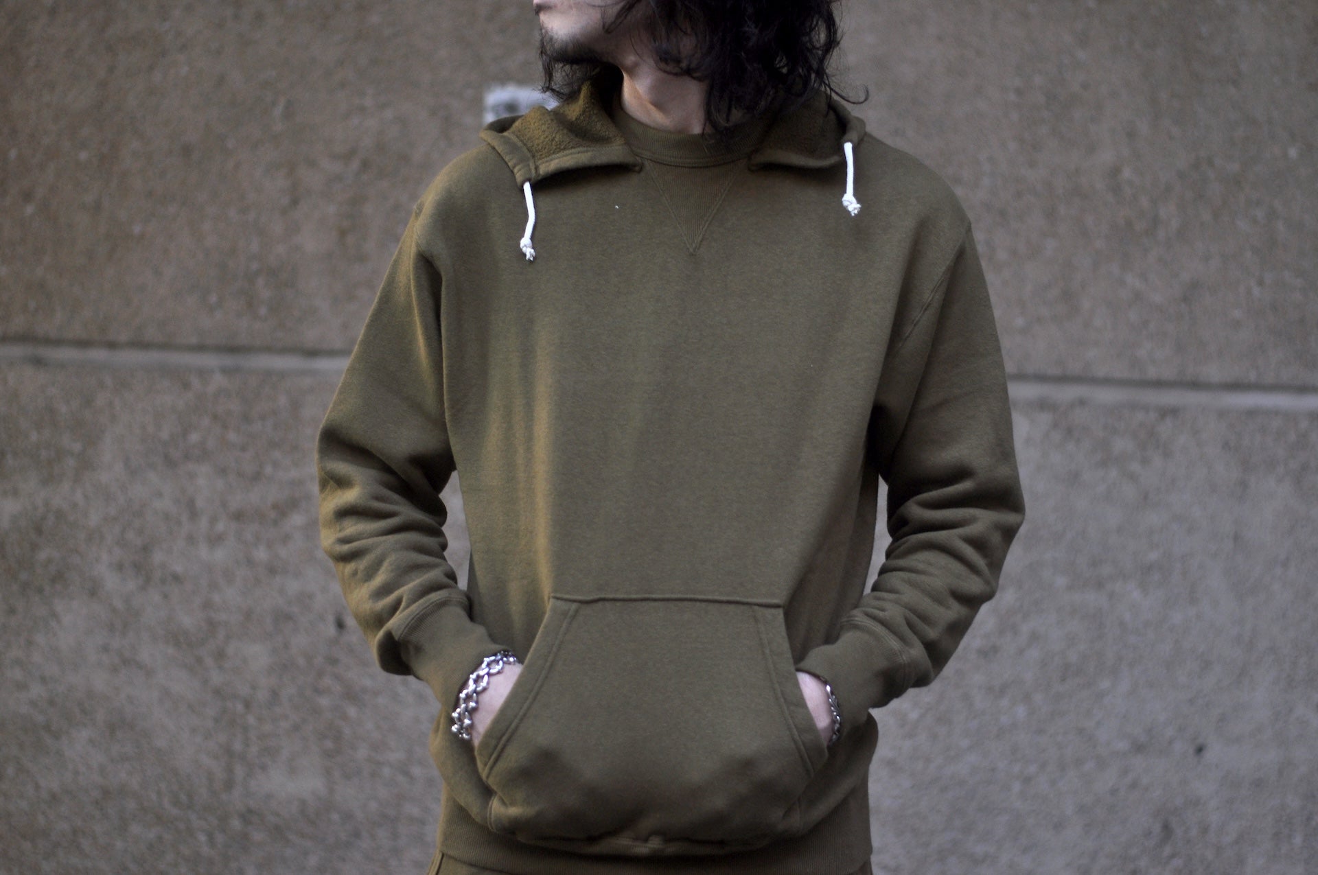 Dubble Works 11oz "After Hood" Loopwheeled Pull Over (Khaki)