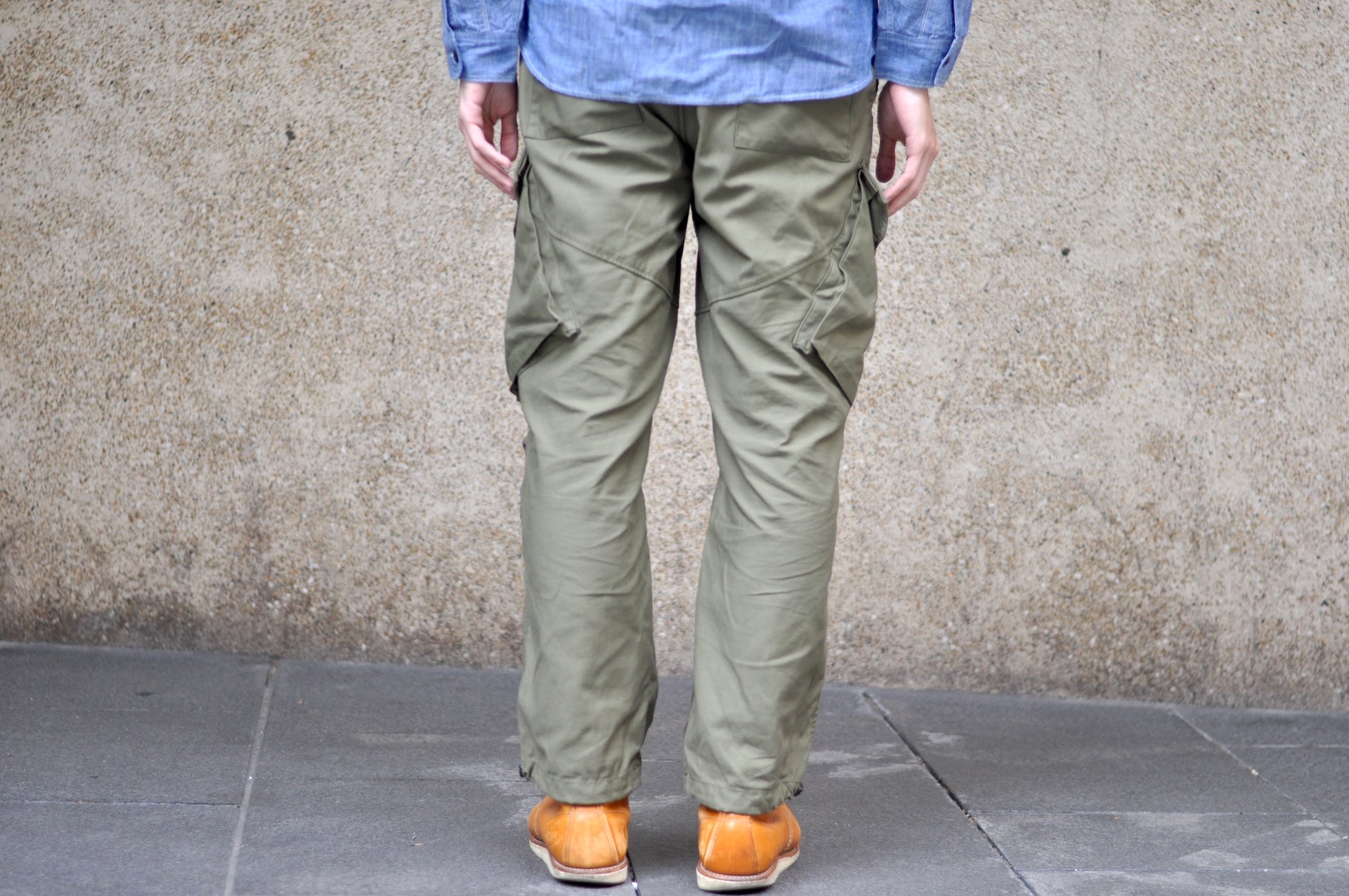 Freewheelers "BRIGADE" Military Back Satin Tactical Pants (Olive)