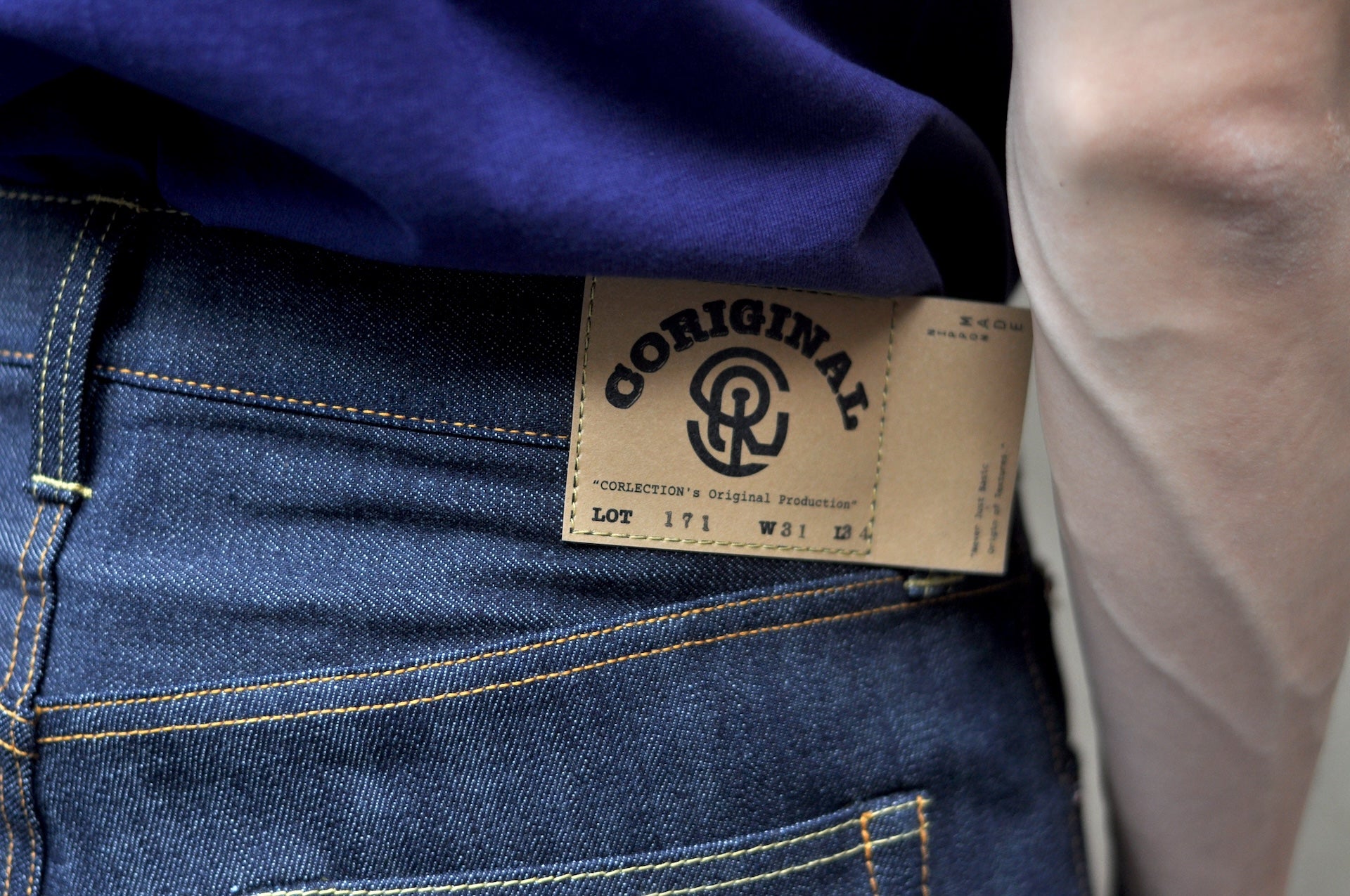 CORIGINAL 12.5oz Indigo Dyed "Ivy Origin" LOT.171 Denim (Straight Tapered Fit)
