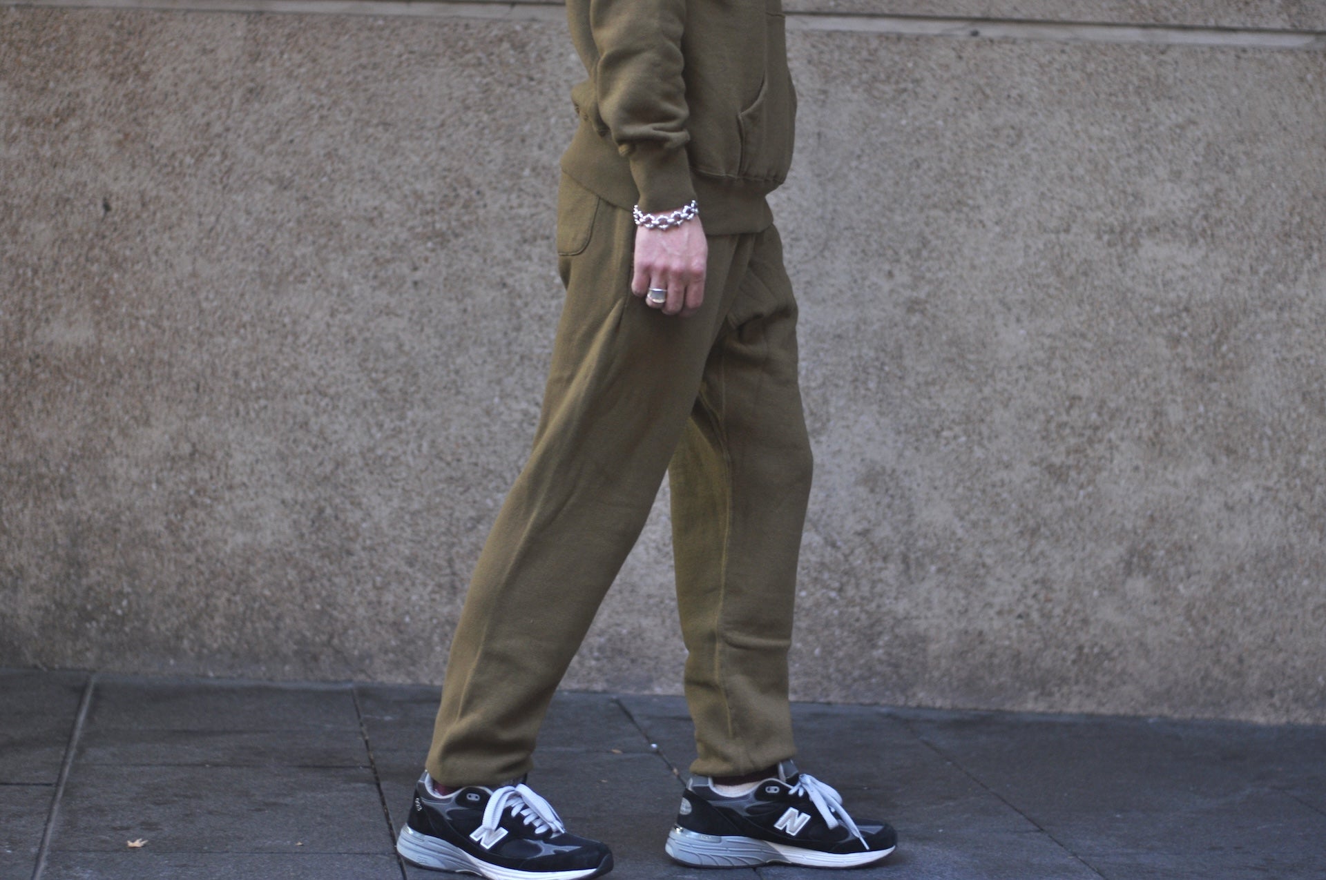 Dubble Works 11oz "Tsuri-ami" Loopwheeled Sweatpants (Khaki)