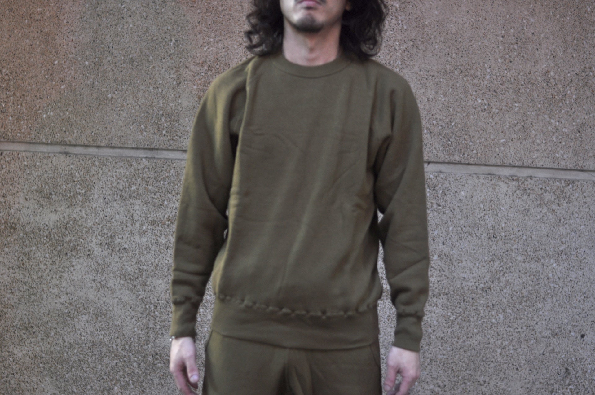 Dubble Works 11oz "Raglan Style" Loopwheeled Sweatshirt (Khaki)