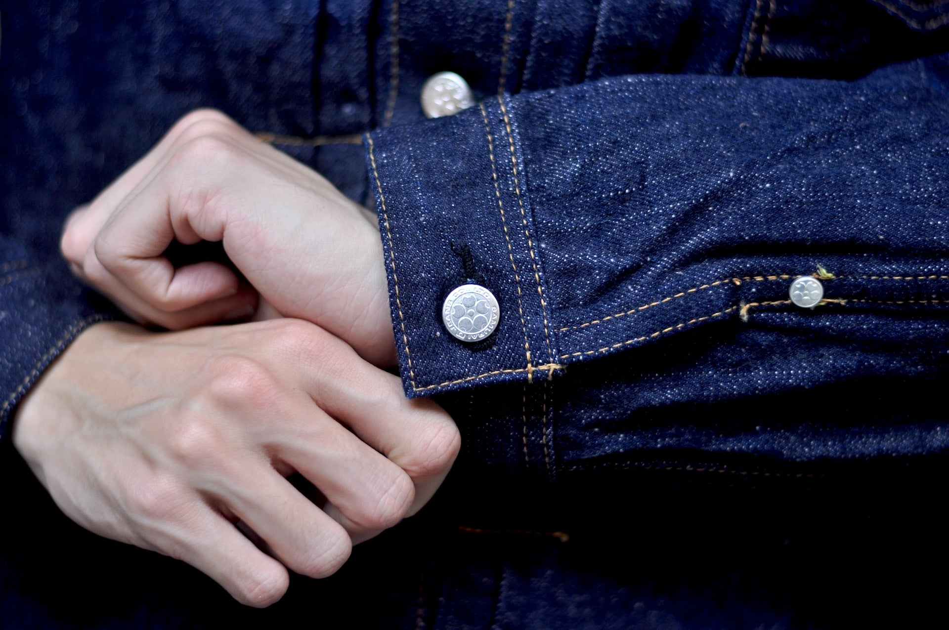 Samurai 18oz “Indigo Sakura Plus” Denim Rider Jacket