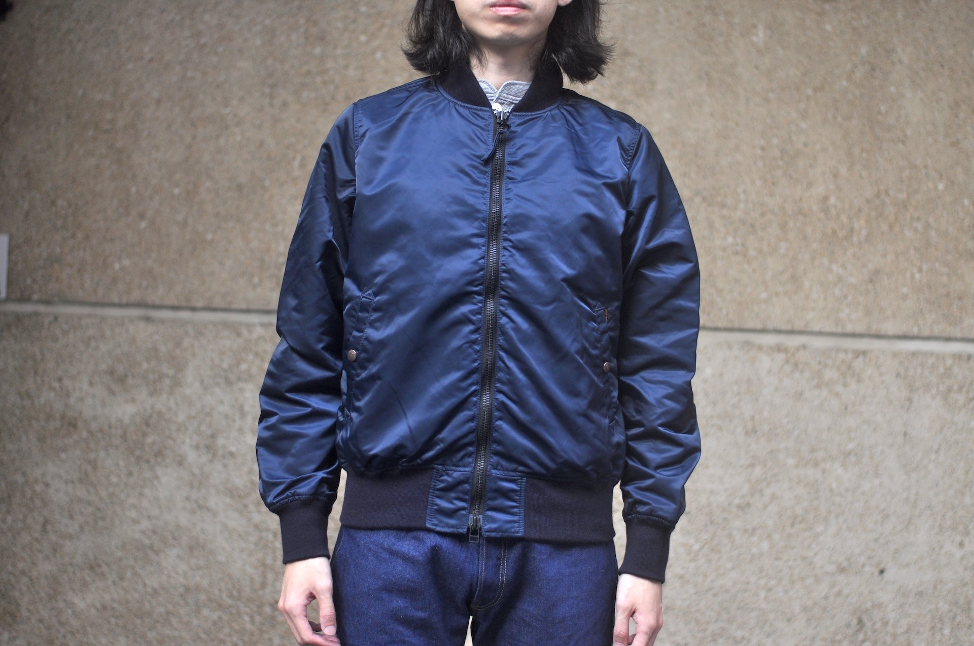 Iron Heart “All-Season” L-2B Nylon Jacket (Navy)