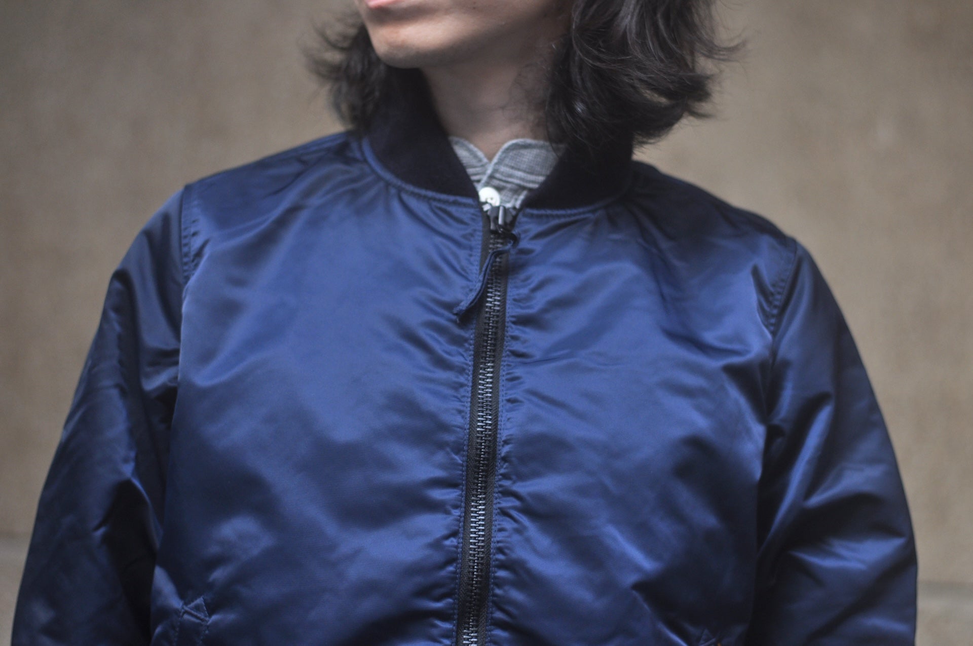 Iron Heart “All-Season” L-2B Nylon Jacket (Navy)