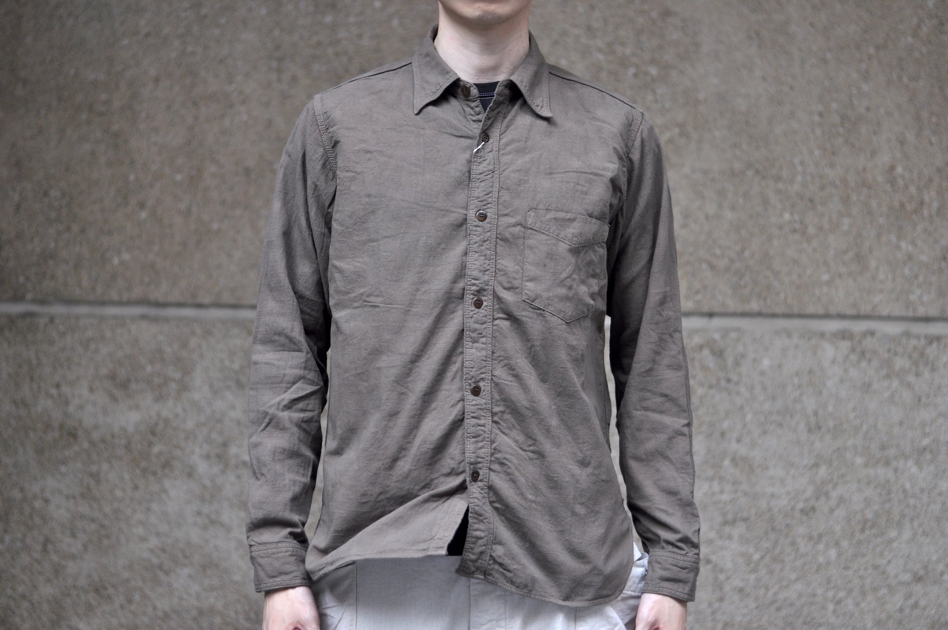 Samurai 10oz Tropical Weather Dobby “Overseas Edition” Military Shirt (Olive)