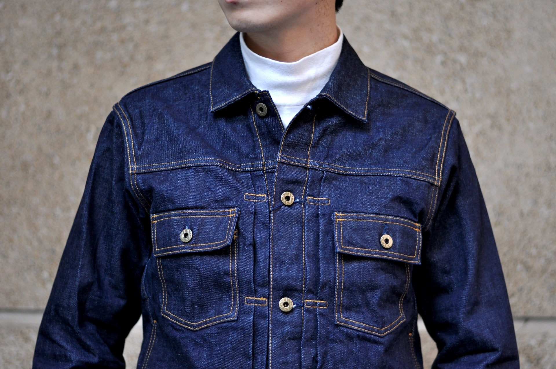 Japan Blue 14.8oz Modified Type 2 Indigo Dyed Denim Jacket