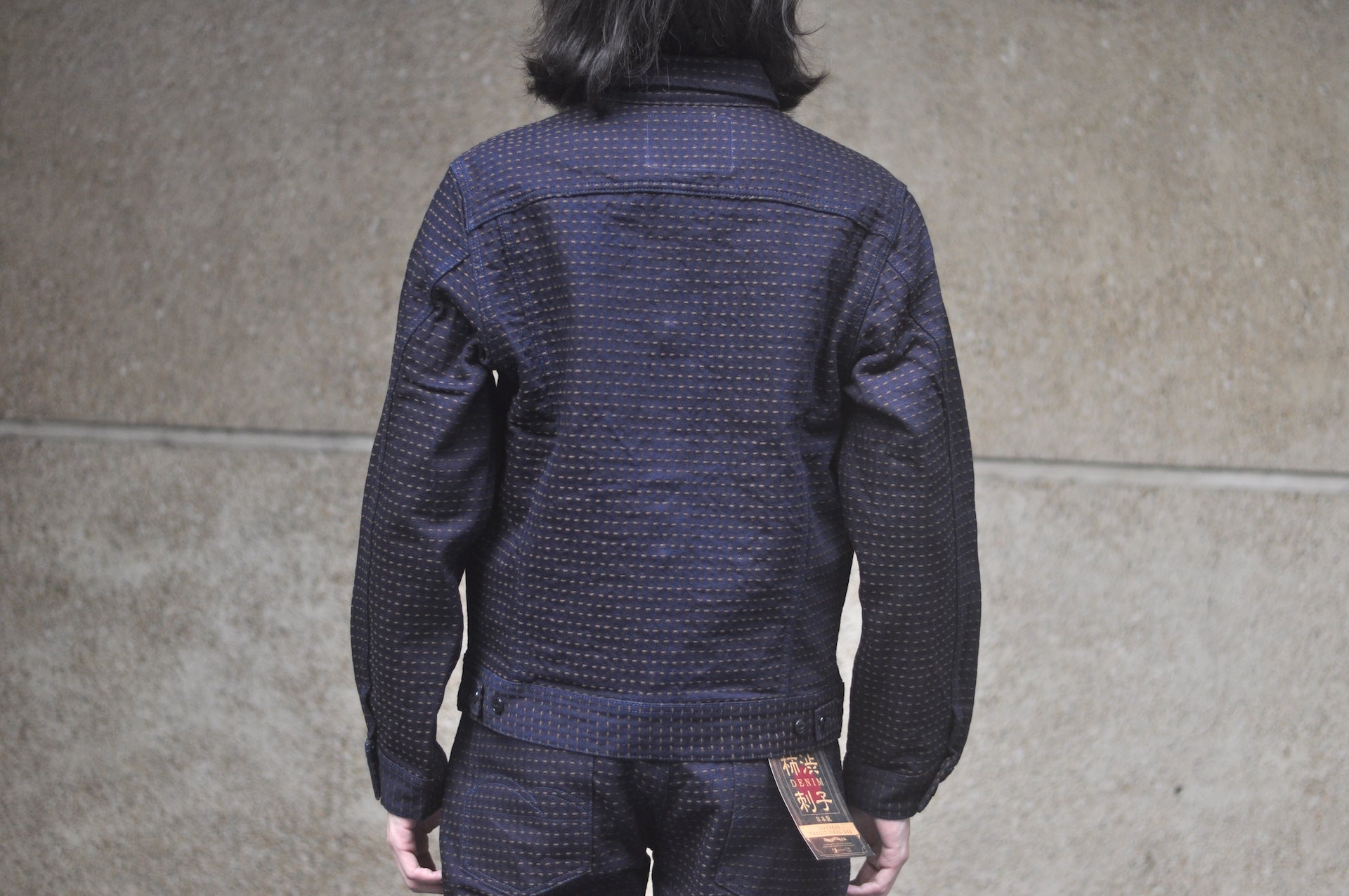Studio D'Artisan 15oz “Denim Sashiko” Ranch Jacket (Indigo X Kakishibu)