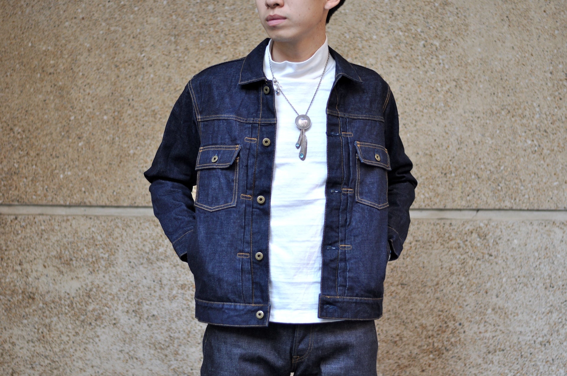 Japan Blue 14.8oz Modified Type 2 Indigo Dyed Denim Jacket