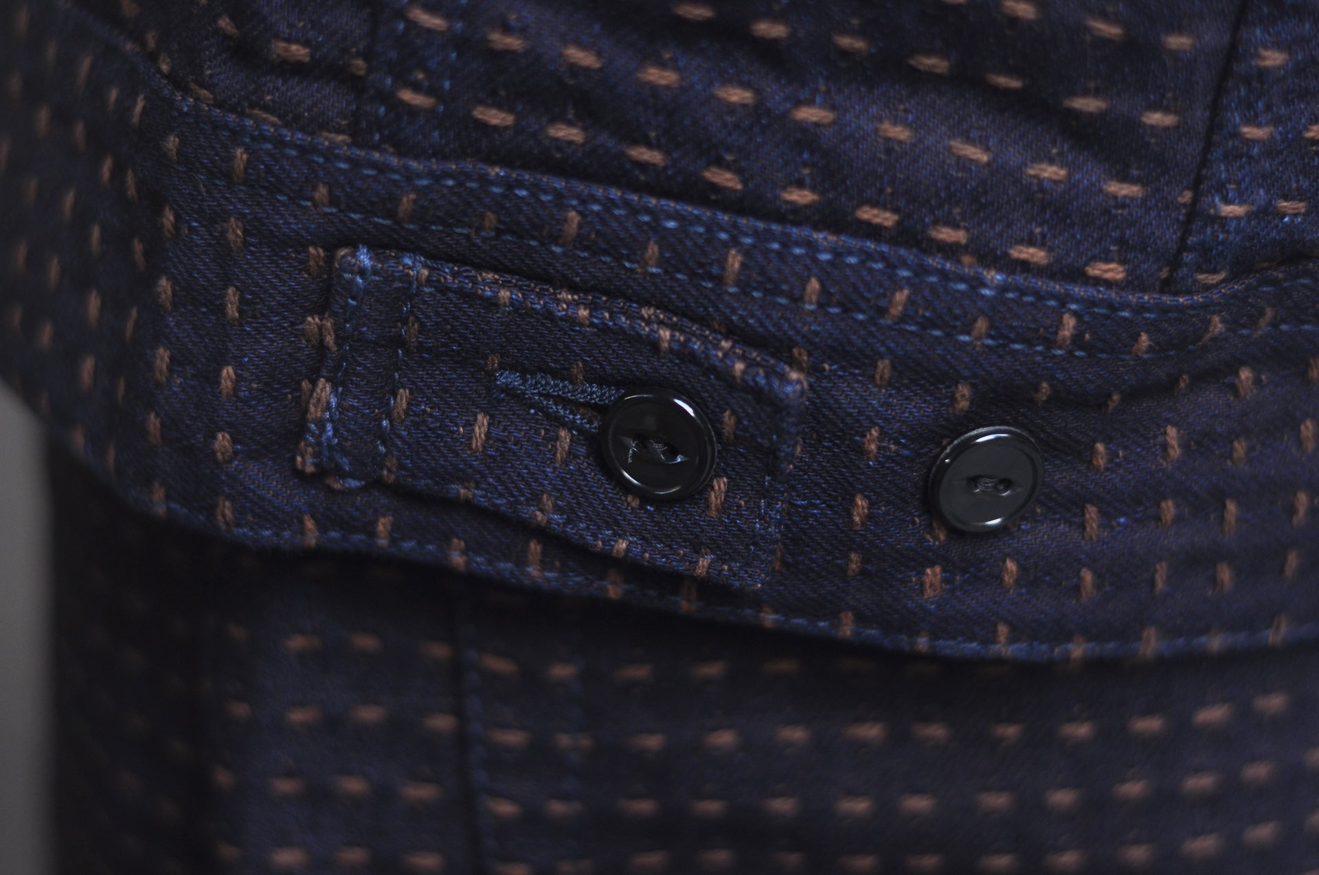 Studio D'Artisan 15oz “Denim Sashiko” Ranch Jacket (Indigo X Kakishibu)
