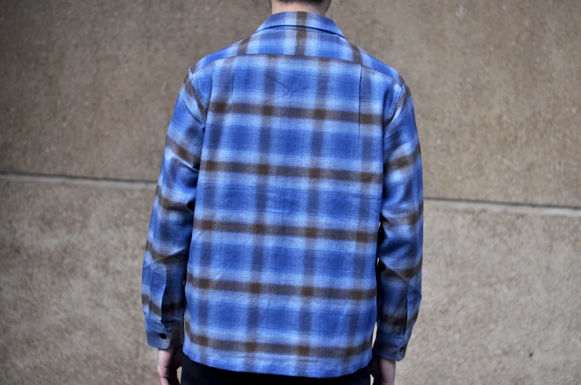 Sugar & Co. Medium-Weight Cotton Flannel L/S Open Collar Shirt (Dusty Blue)