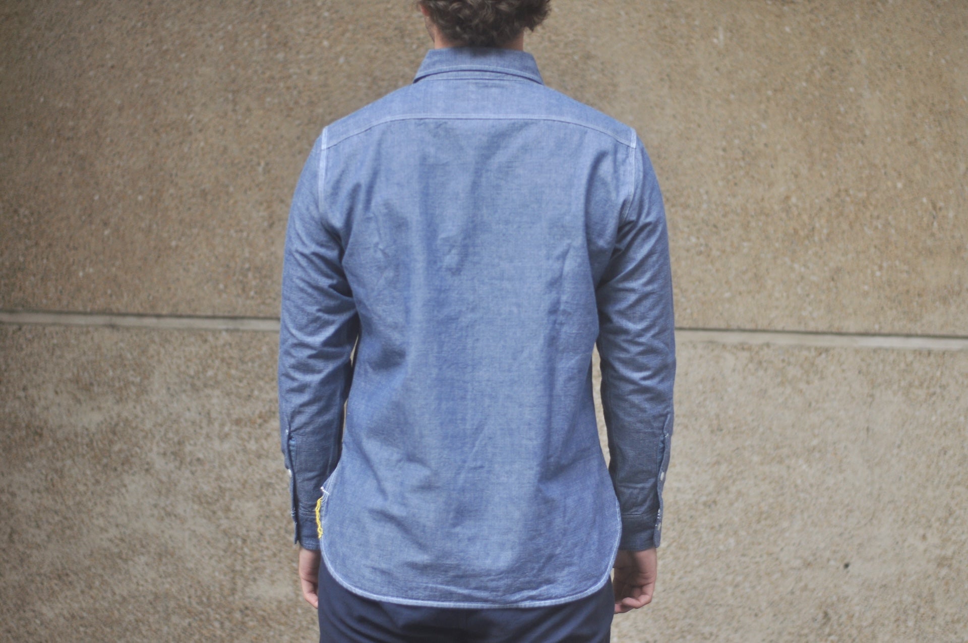 Iron Heart 10oz Indigo Dyed Selvedge Slubby Chambray Workshirt