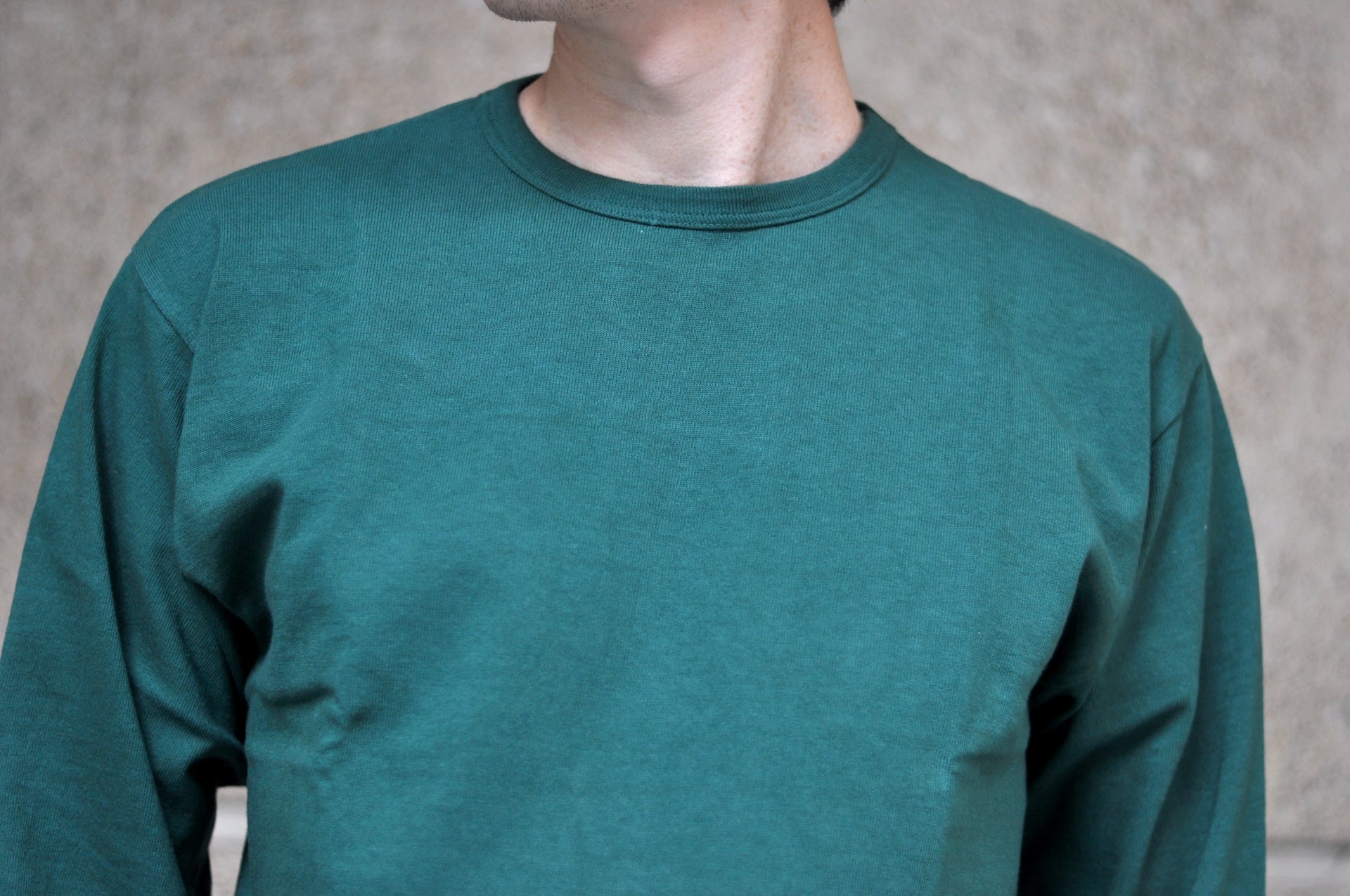 Dubble Works 9oz "Ultra-Heavy" Loopwheeled L/S Tee (Forest Green)