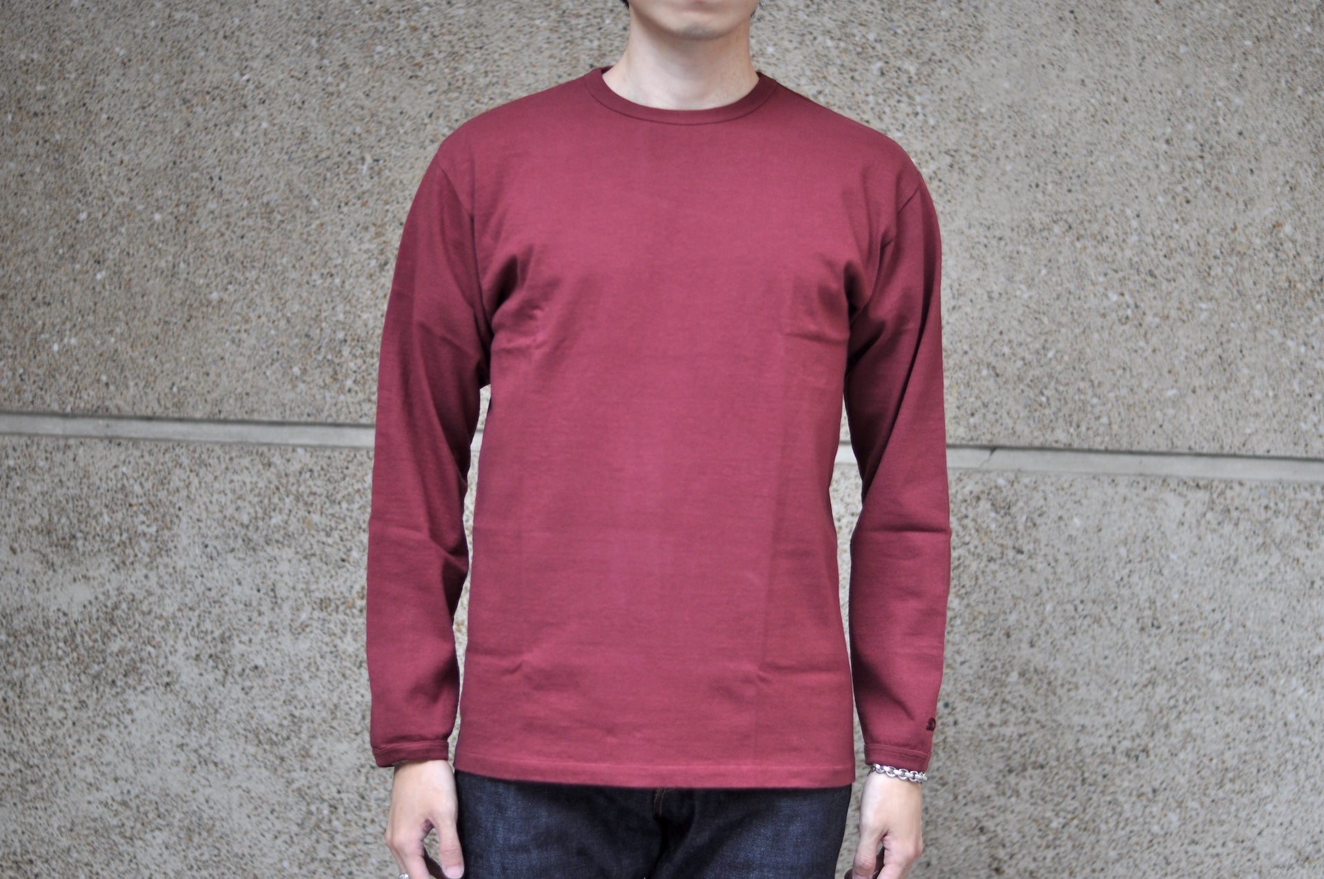 Dubble Works 9oz "Ultra-Heavy" Loopwheeled L/S Tee (Burgundy)