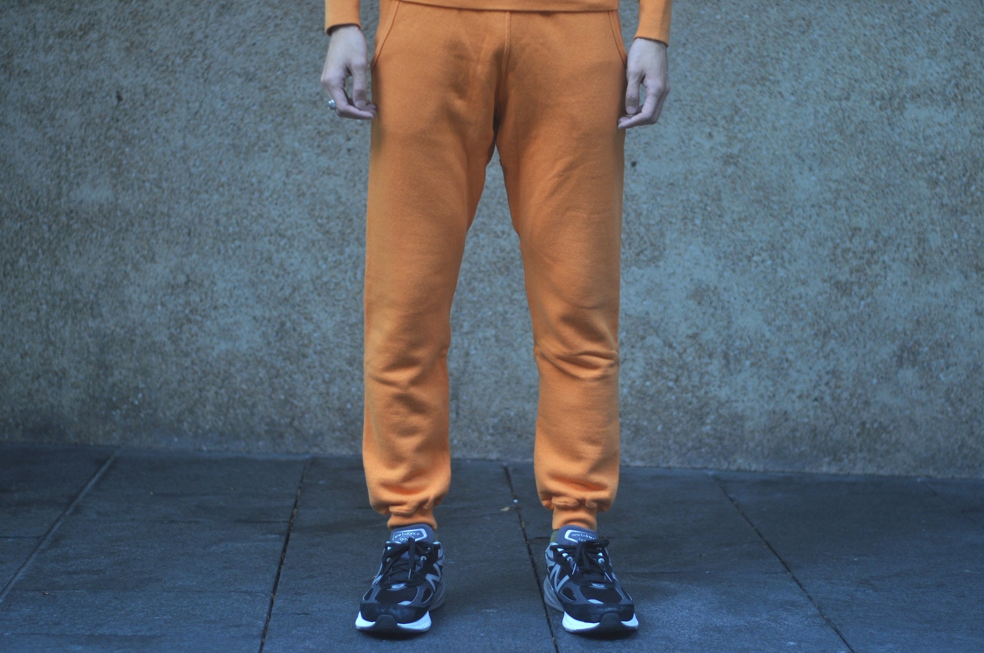 Dubble Works 11oz "Tsuri-ami" Loopwheeled Sweatpants (Orange)