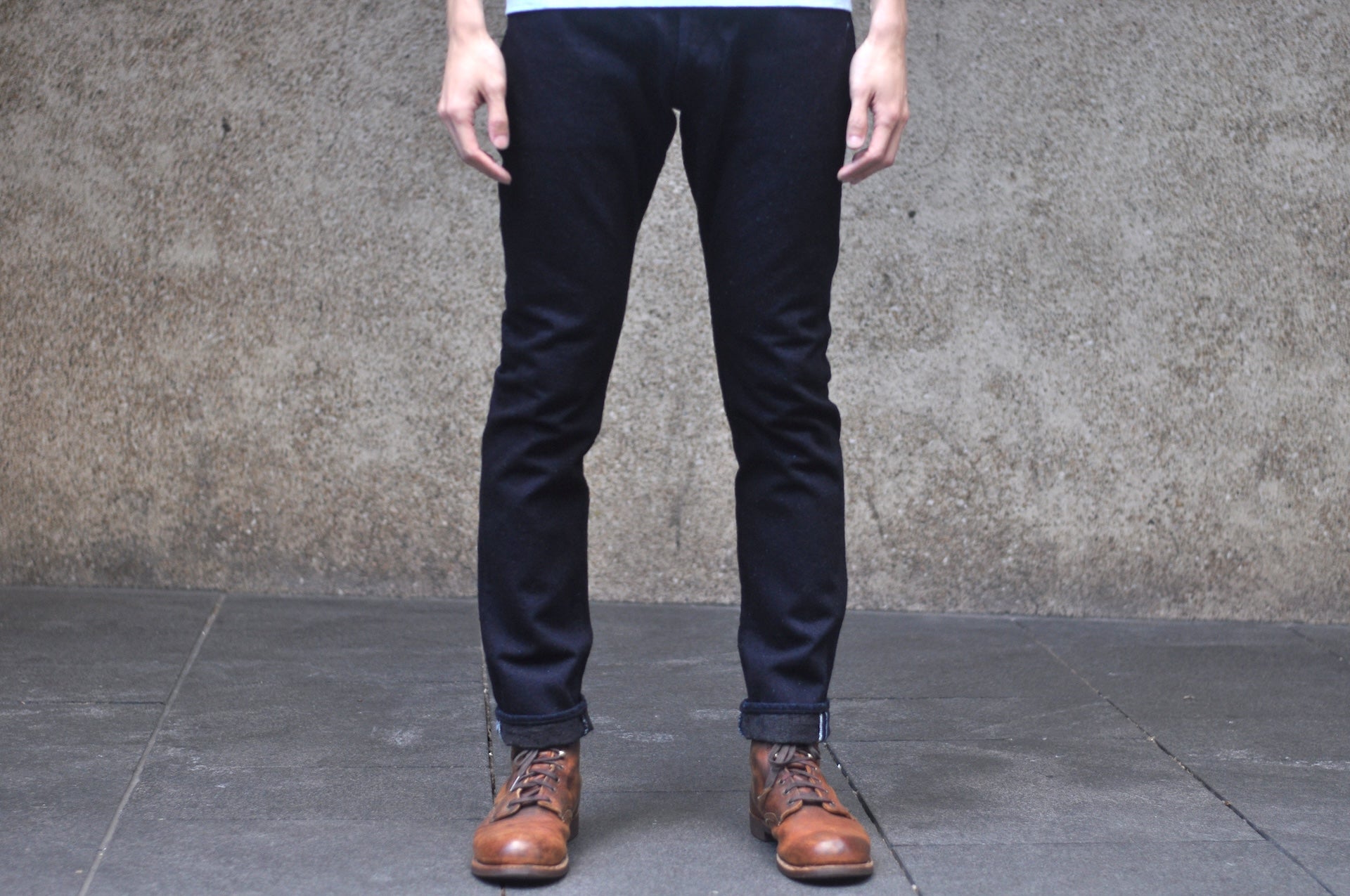 Pure Blue Japan 16oz DNP-019-IDSM “Indigo-Sumi” Double Nep Denim (Relaxed Tapered fit)