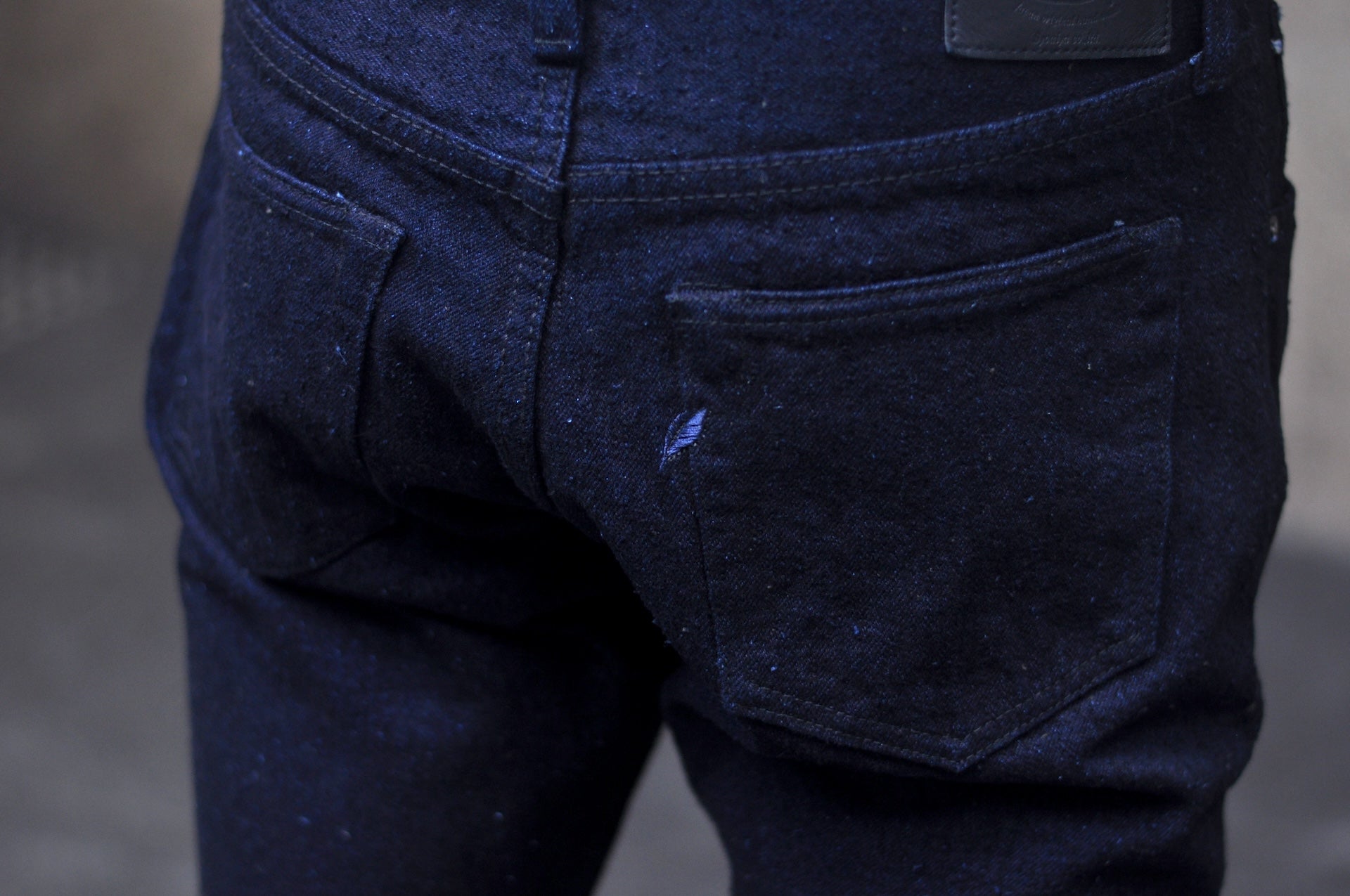 Pure Blue Japan 16oz DNP-019-IDSM “Indigo-Sumi” Double Nep Denim (Relaxed Tapered fit)