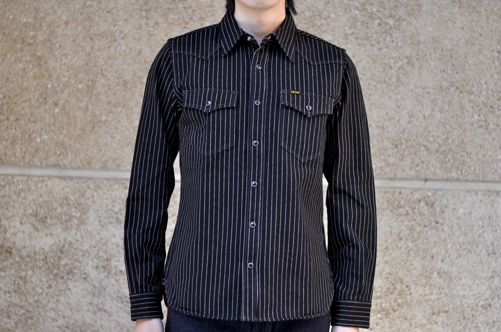 Iron Heart 12oz Wabash Western Shirt (Black)