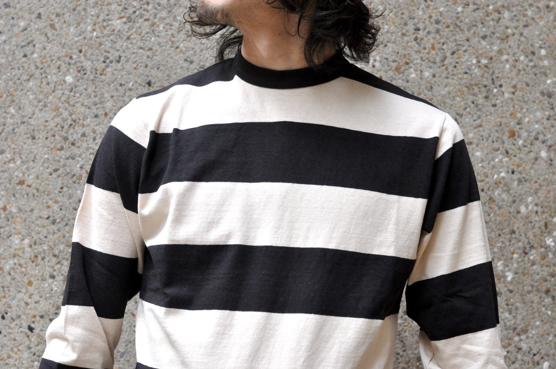 ennoy L/S BORDER T-SHIRT BLACK × WHITE+durvalinabezerra.com