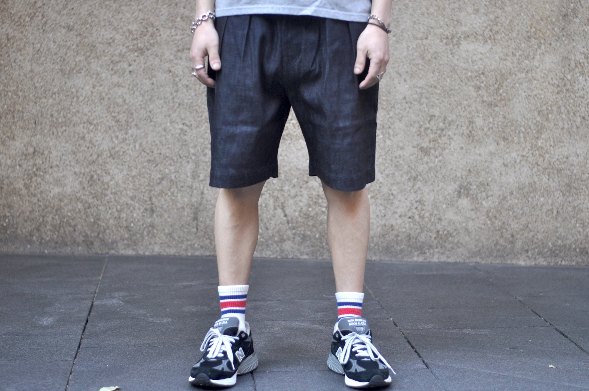 MOMOTARO JEANS 8oz “Tokuno Blue” Indigo Tailored Denim Shorts