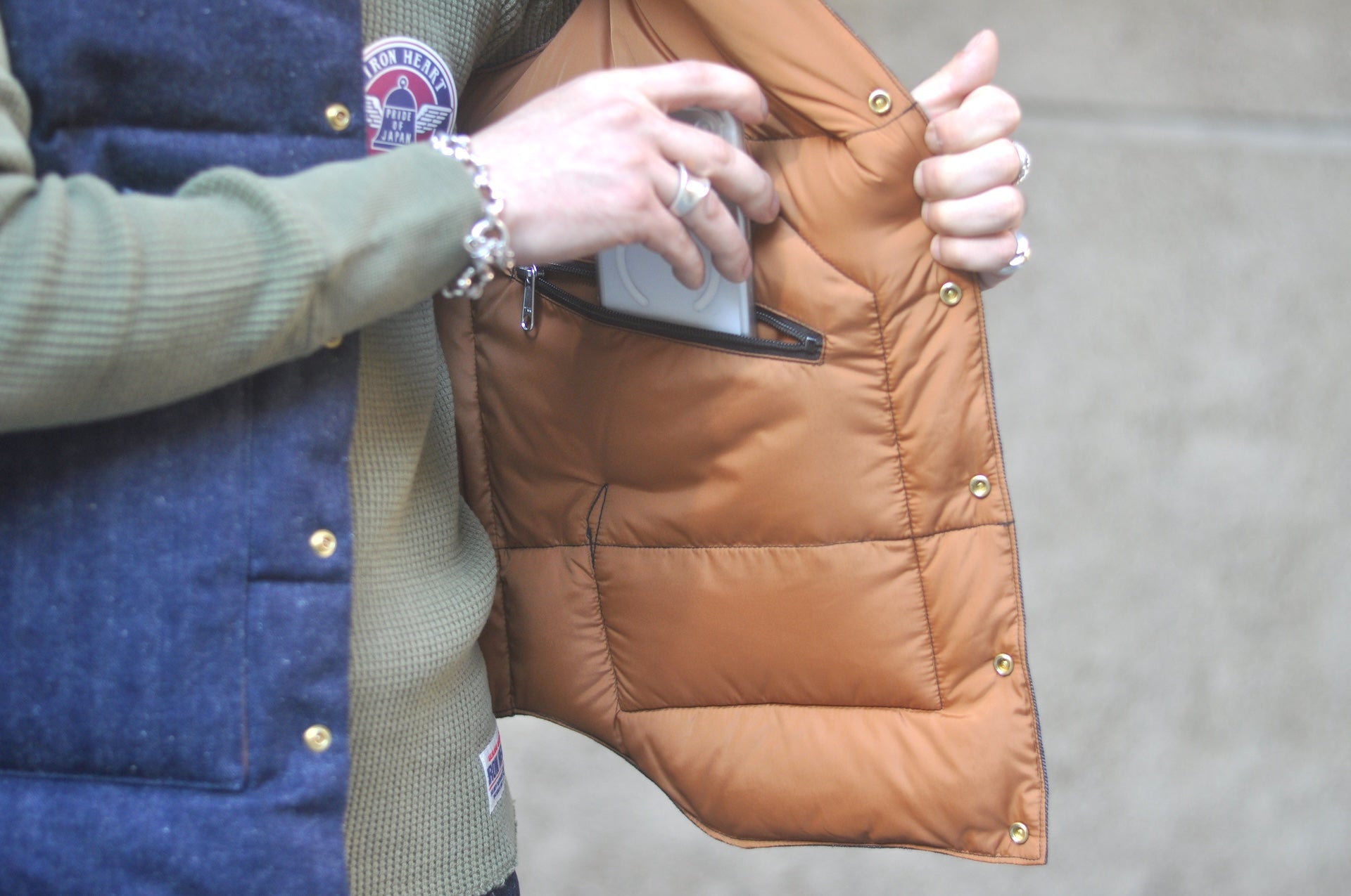 Warehouse Co. X Rocky Mountain Indigo Dyed HBT Denim Down Vest